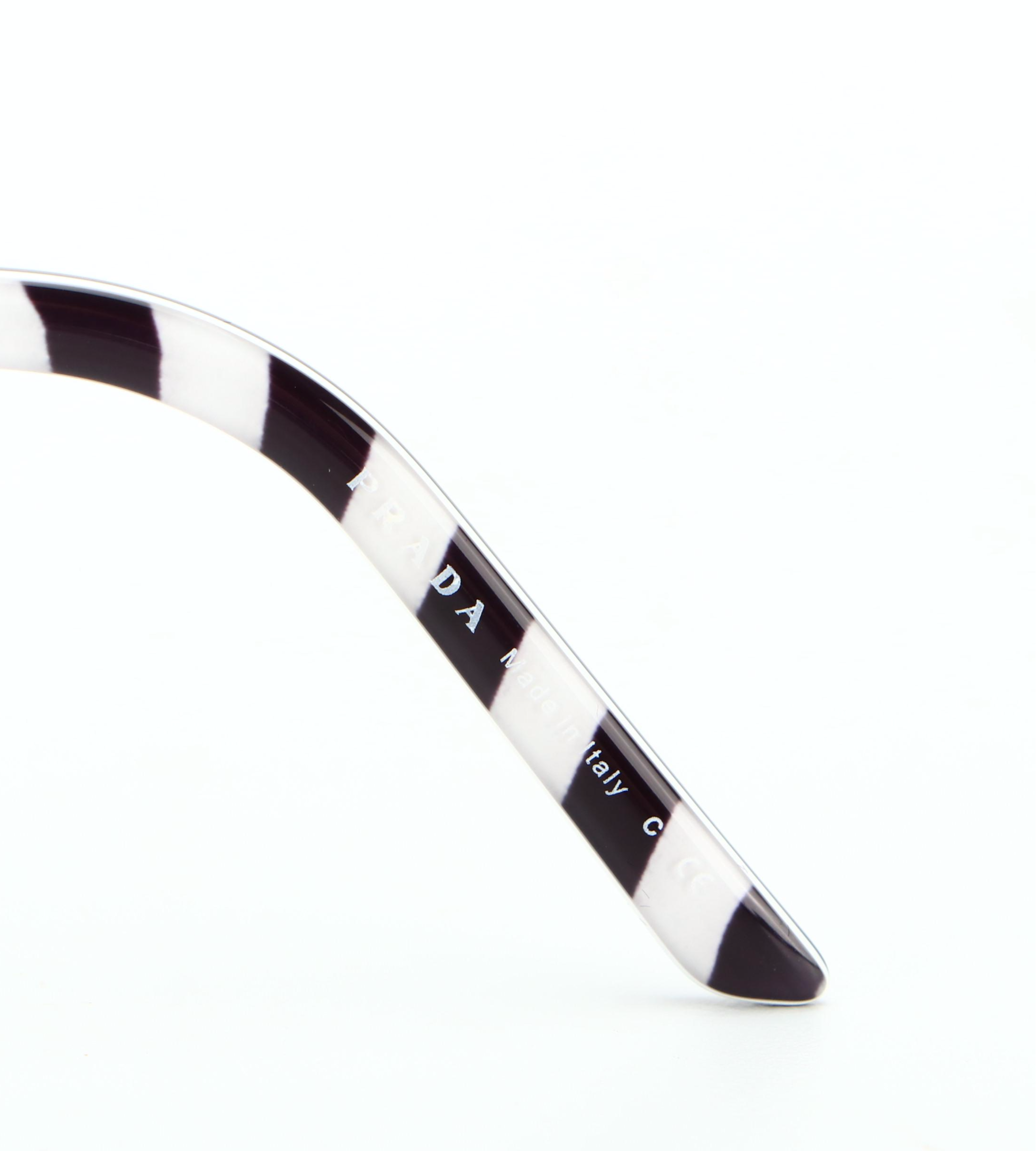 Prada SPR54X Geometric Sunglasses with Case and Box