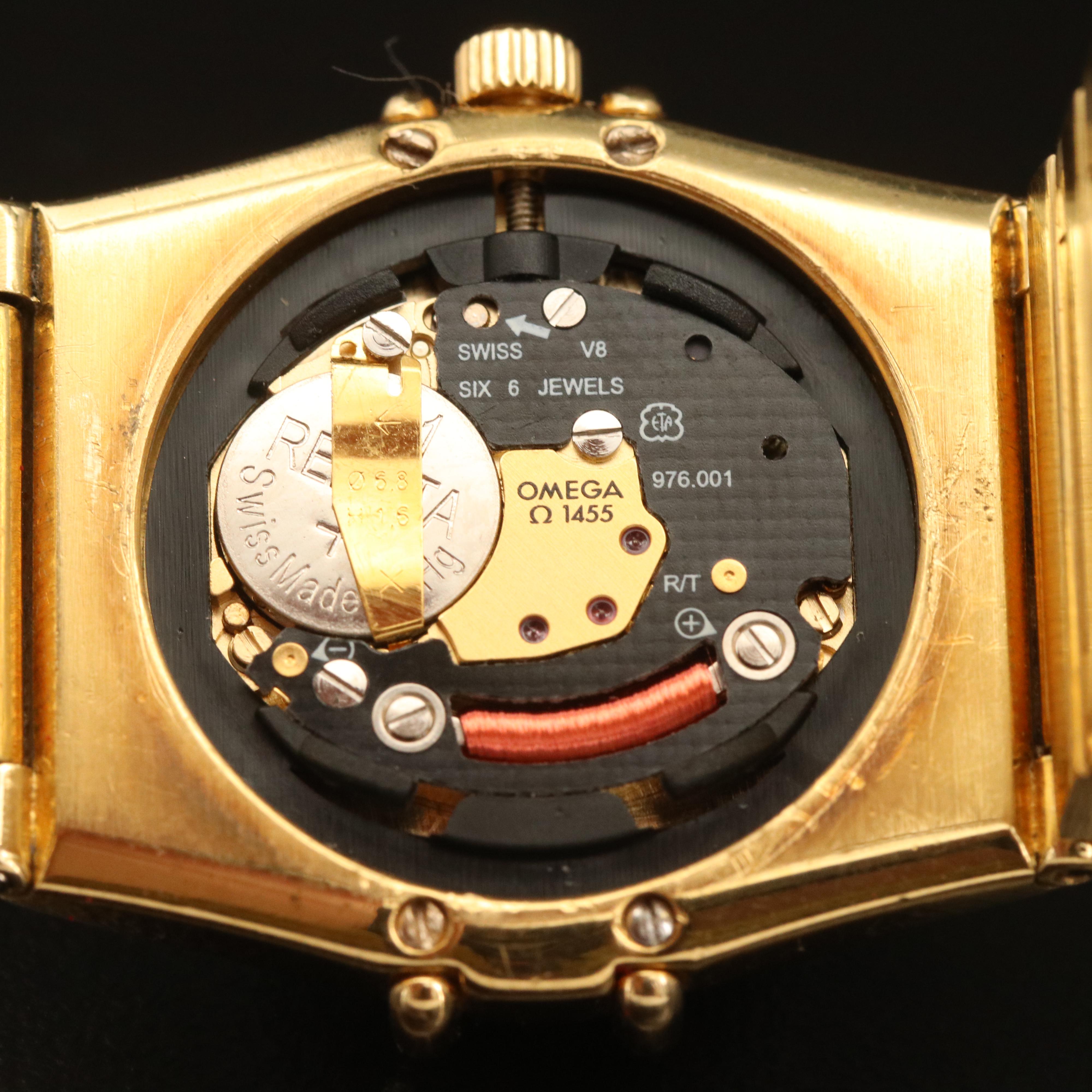 18K Omega Constellation Manhattan Diamond Watch