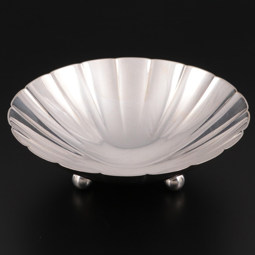 Tiffany & Co. Sterling Silver Fluted Bonbon Bowl, Mid-20th Century