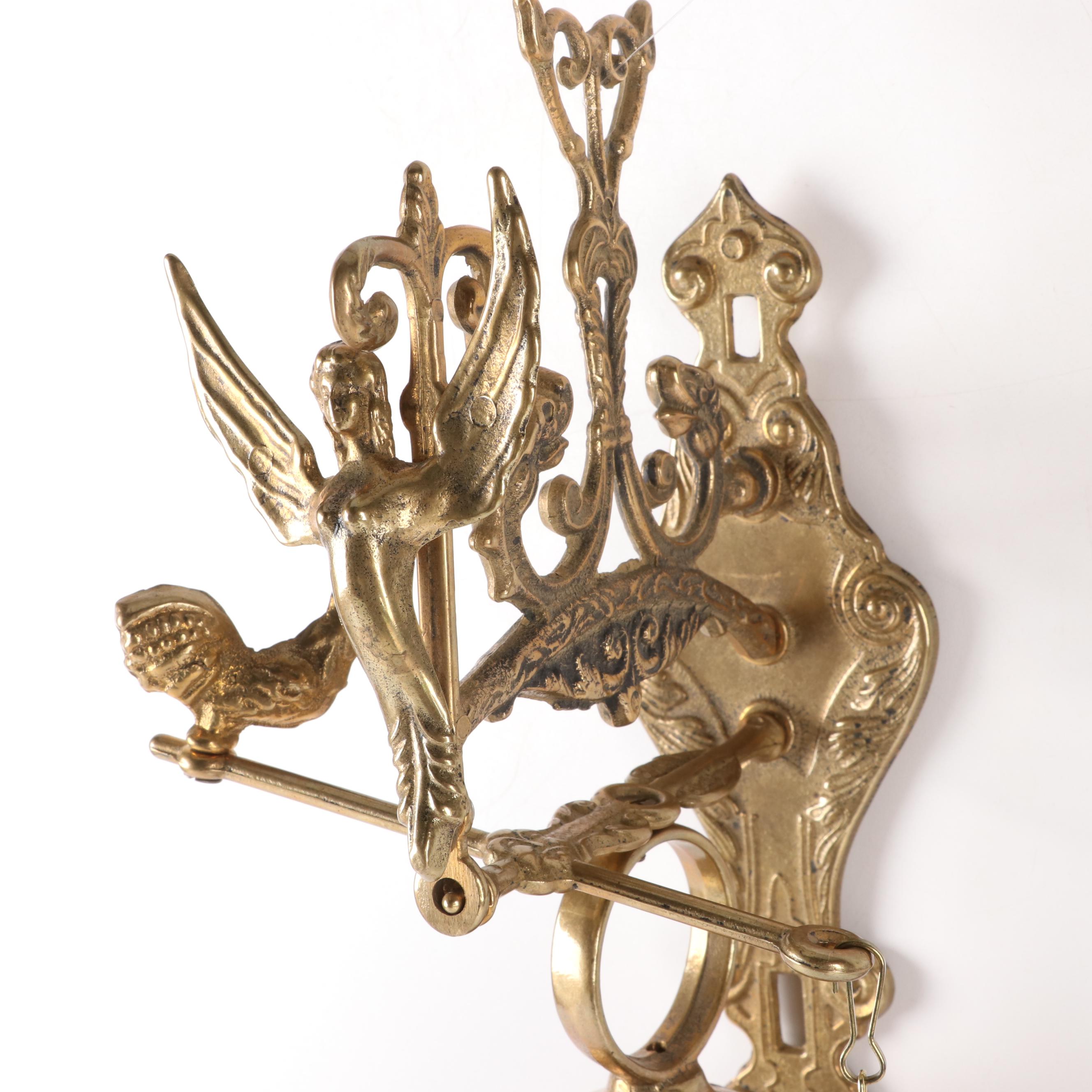 Gothic Style Brass "Qui Me Tangit, Vocem Meam Audit" Monastery Bell