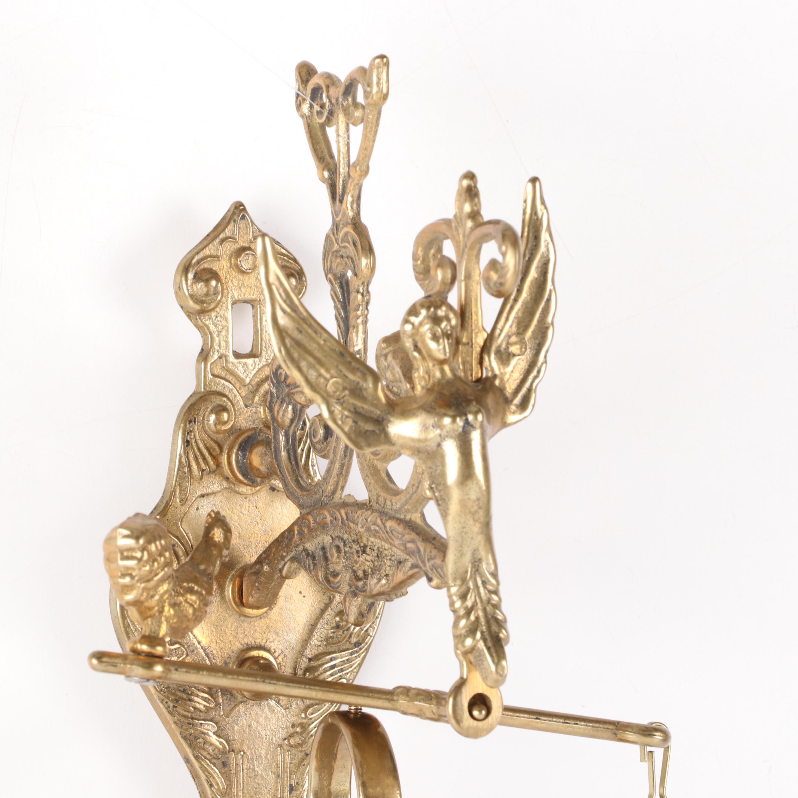 Gothic Style Brass "Qui Me Tangit, Vocem Meam Audit" Monastery Bell