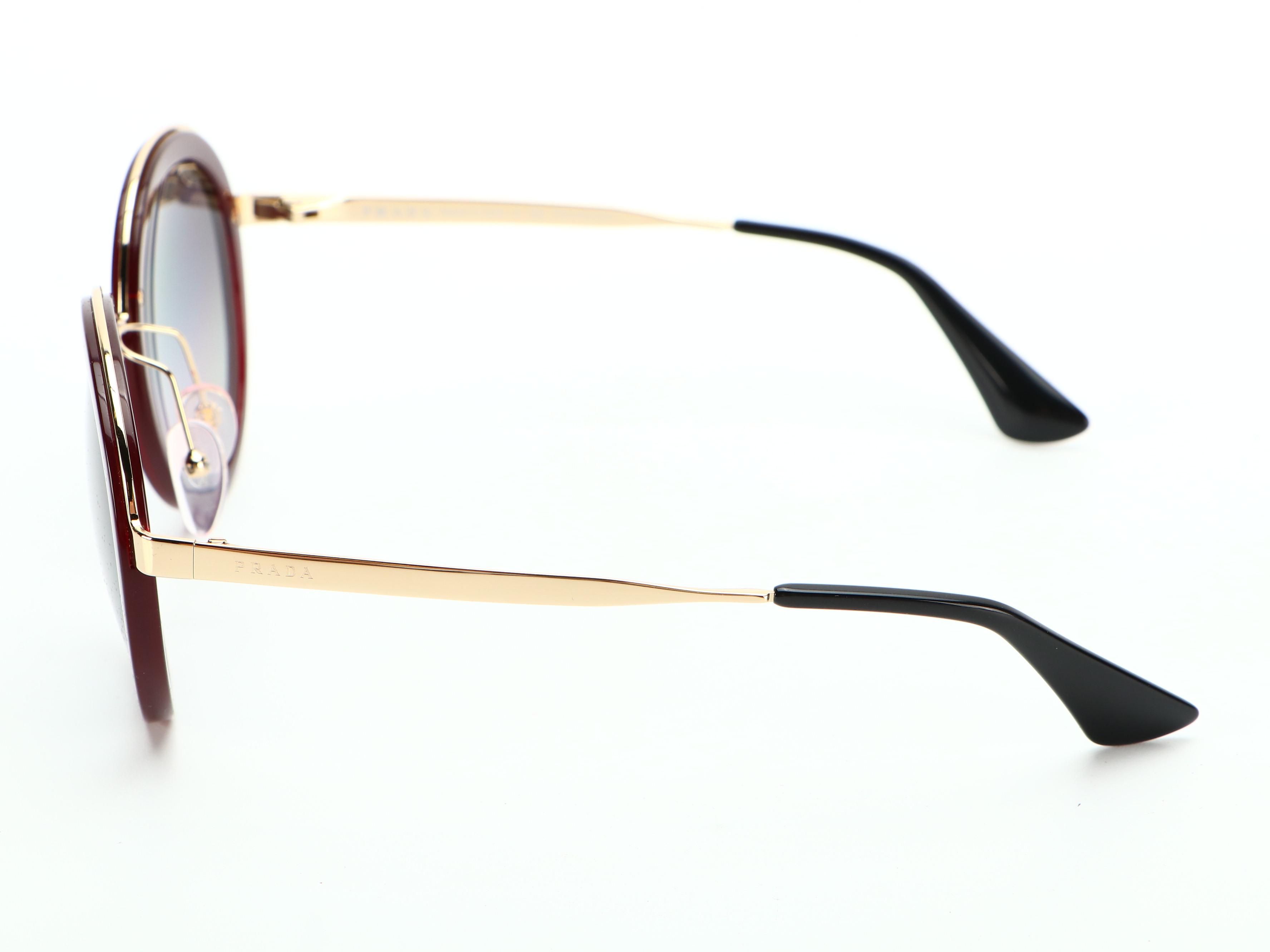 Prada SPR50T Polarized Round Sunglasses with Case and Box