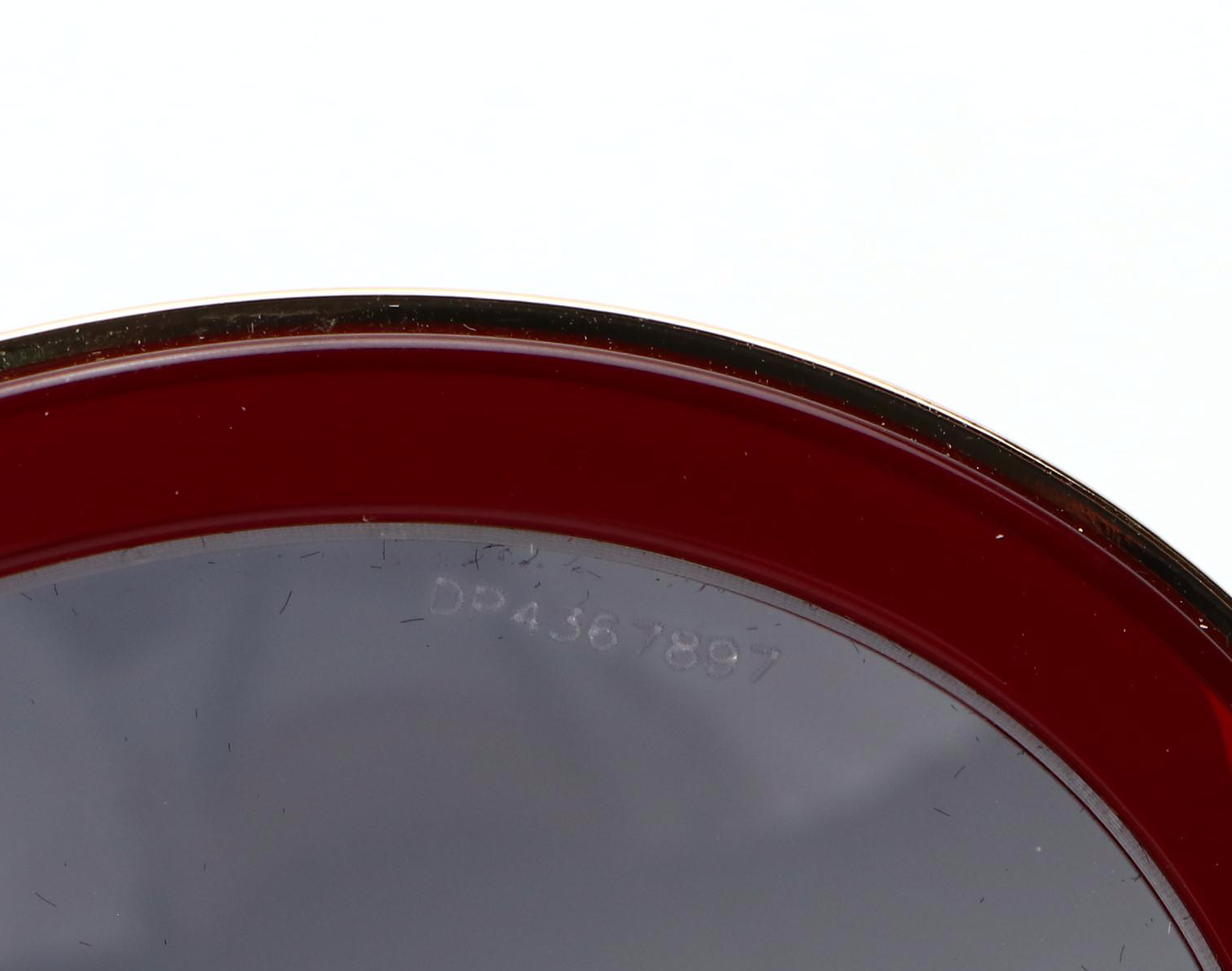 Prada SPR50T Polarized Round Sunglasses with Case and Box