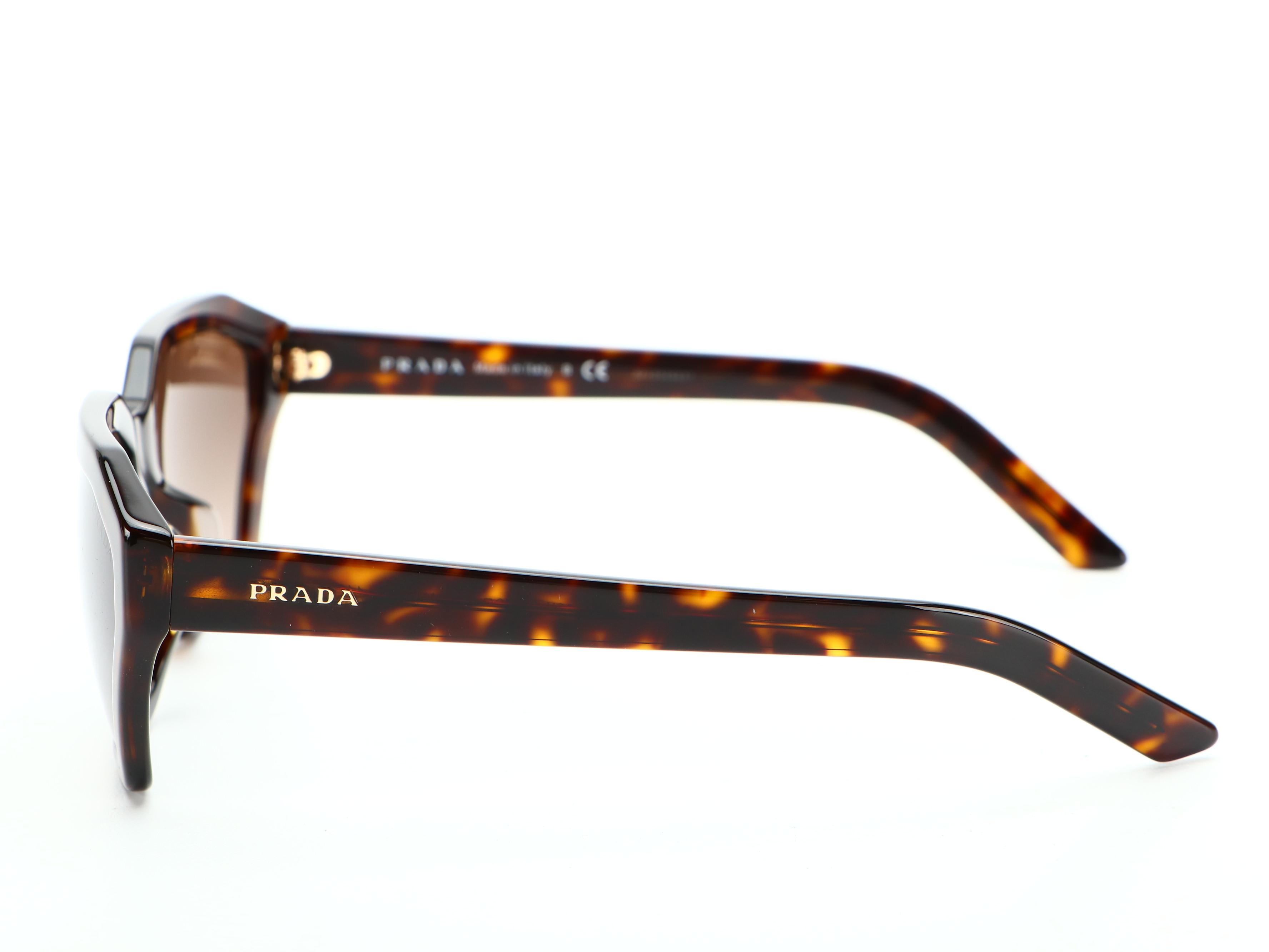 Prada SPR03V-F Disguise Havana Sunglasses with Case and Box