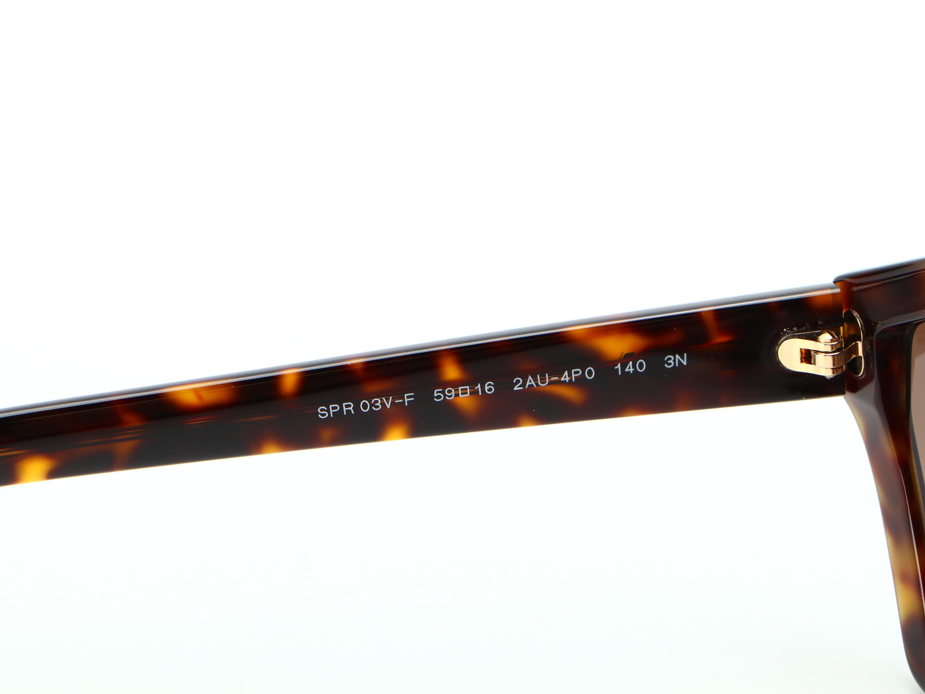 Prada SPR03V-F Disguise Havana Sunglasses with Case and Box