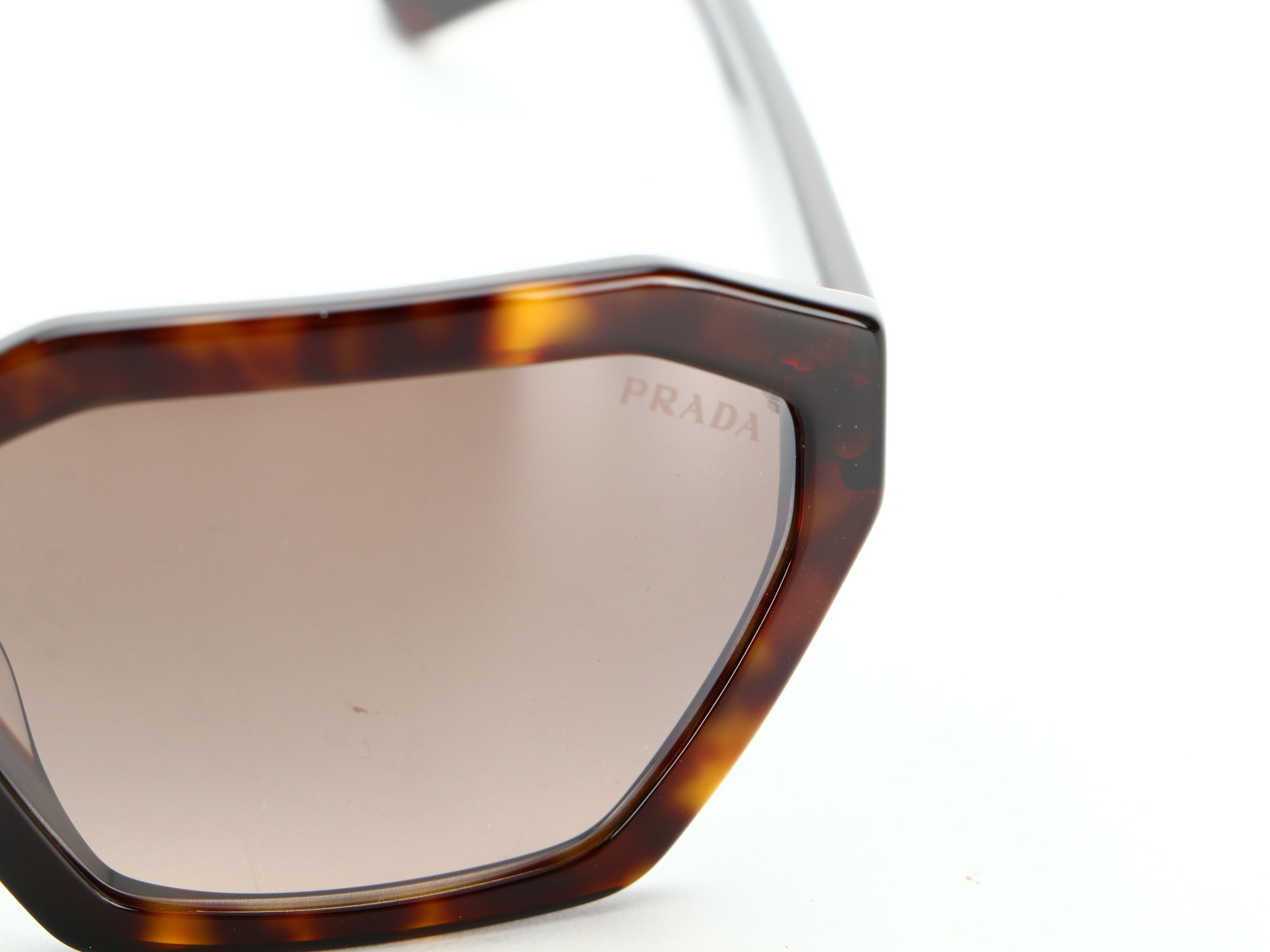 Prada SPR03V-F Disguise Havana Sunglasses with Case and Box