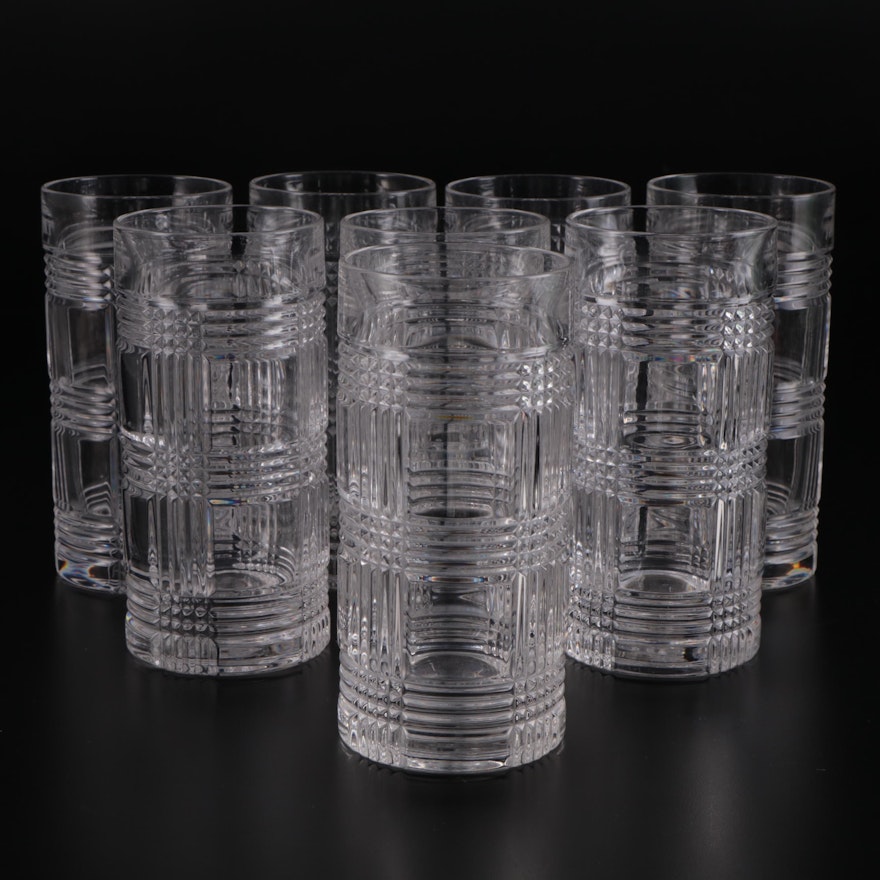 Ralph Lauren "Glen Plaid" Crystal Highball Glasses