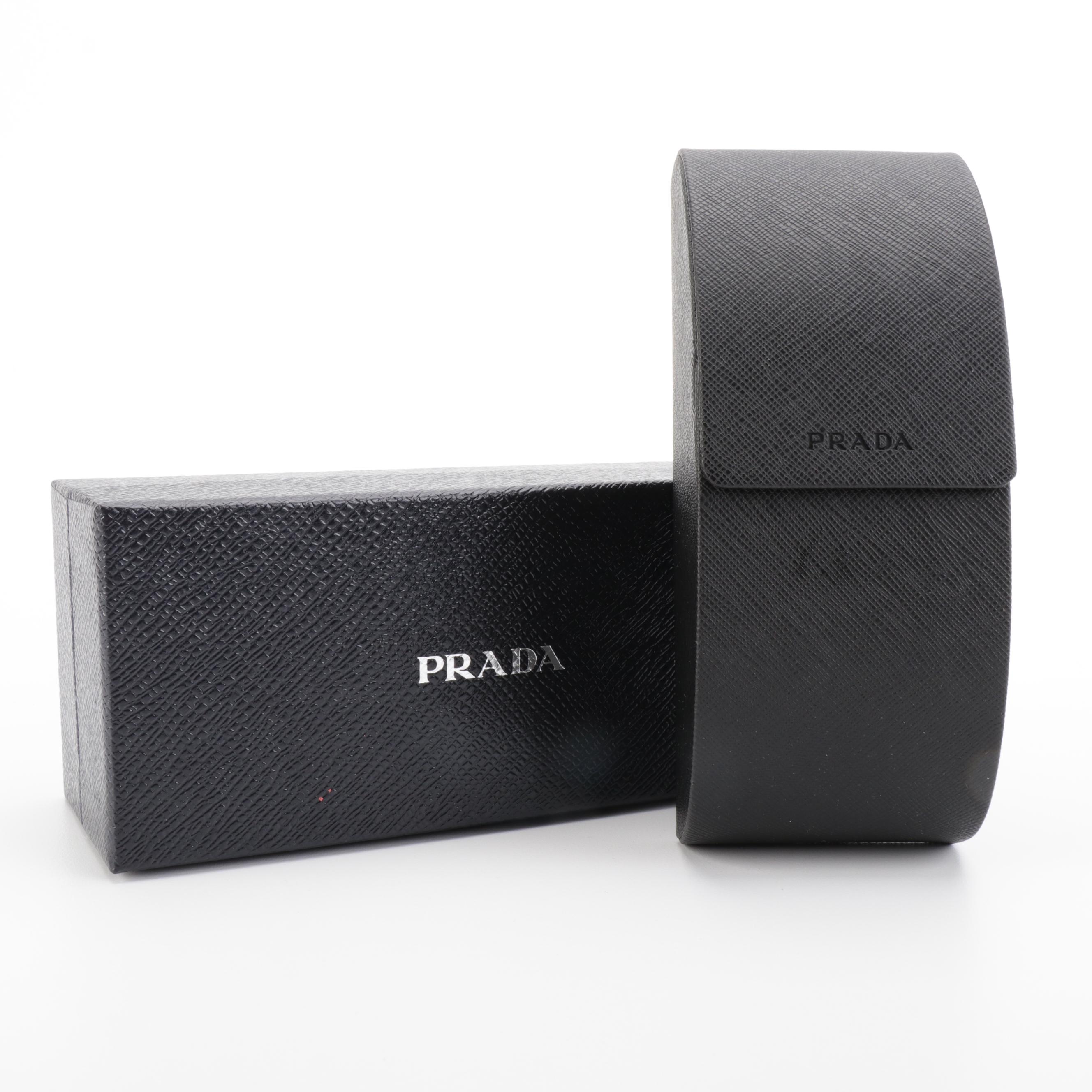 Prada SPR06V Square Avio Sunglasses with Case and Box