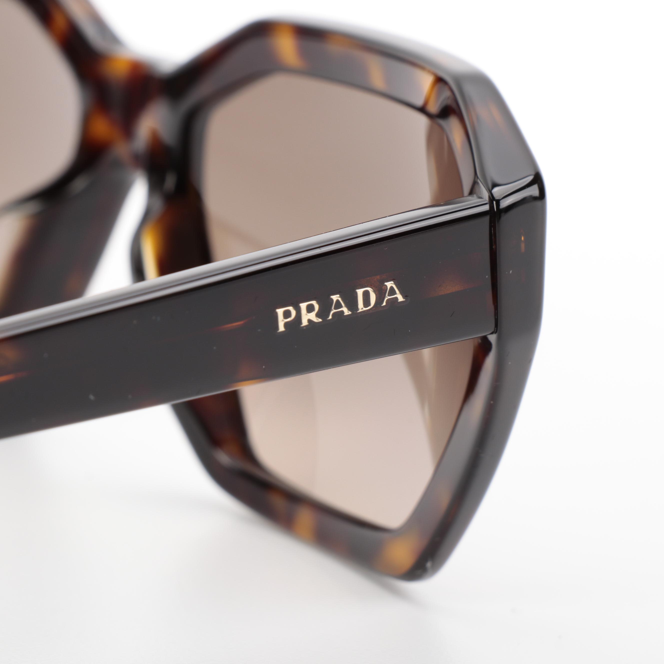 Prada SPR 03V Dark Havana Disguise Sunglasses with Case and Box