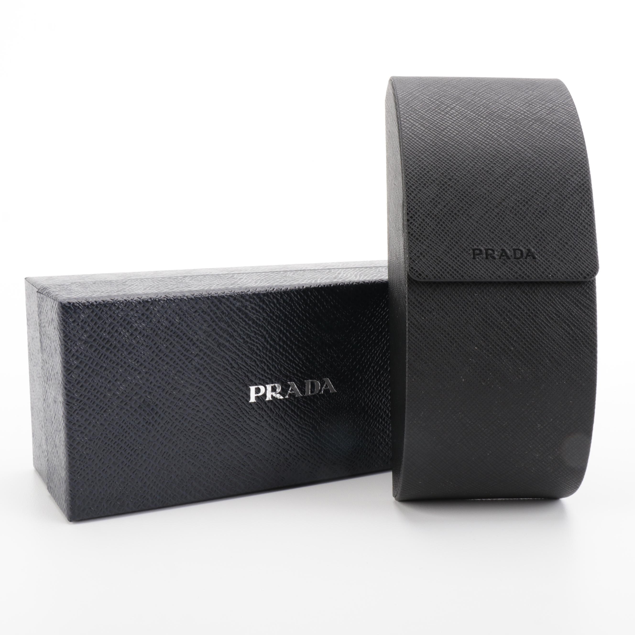 Prada SPR 03V Dark Havana Disguise Sunglasses with Case and Box