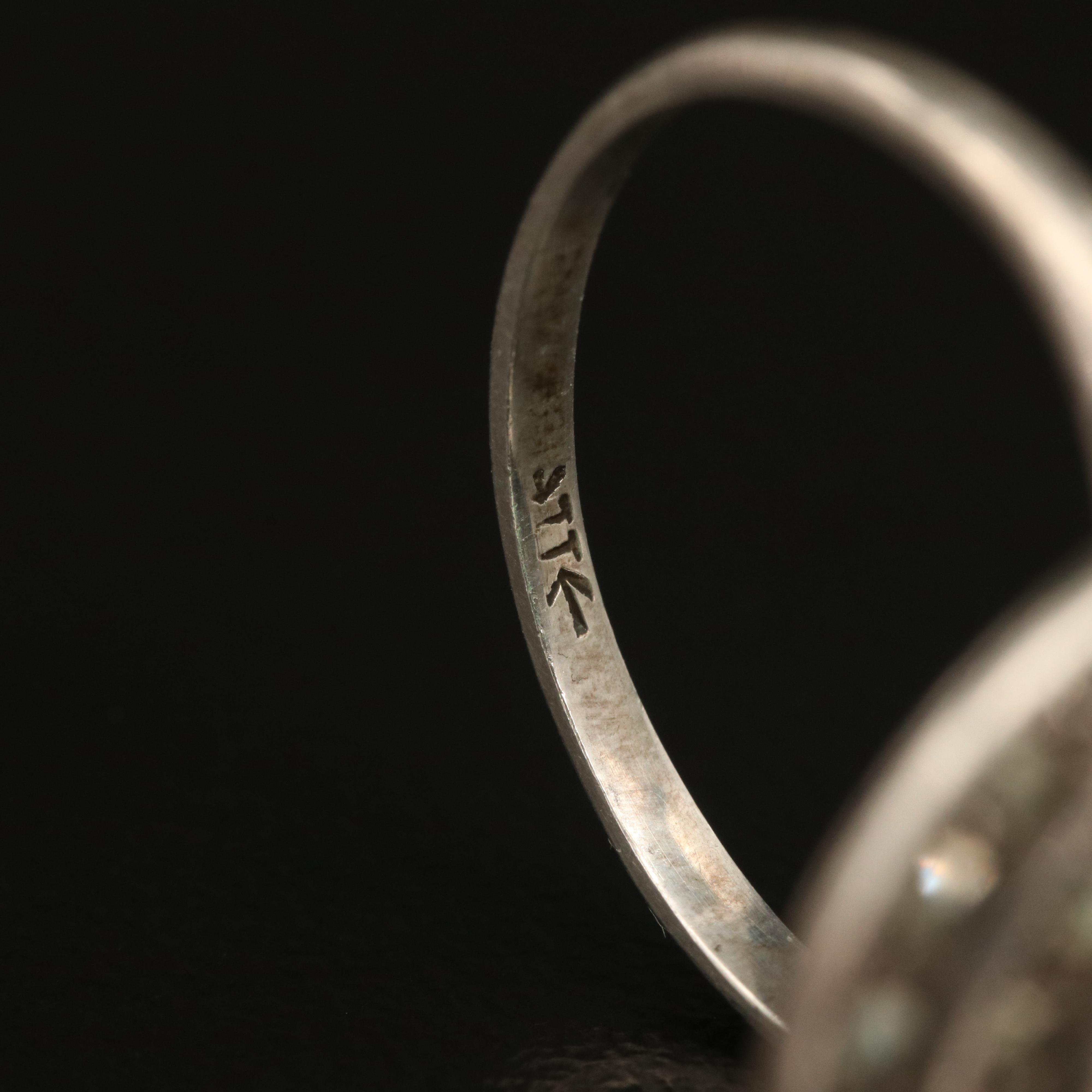 Vintage Sterling Marcasite Halo Rings with Chalcedony and Shell Cameo