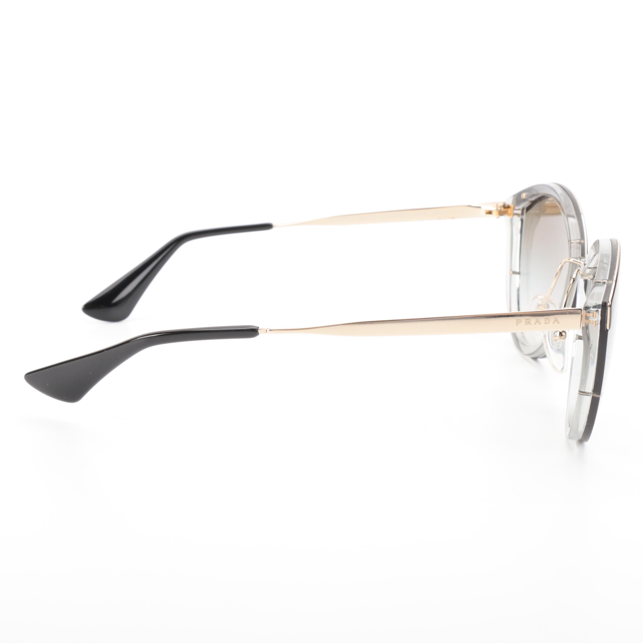 Prada SPR07U Cat Eye Sunglasses with Case and Box