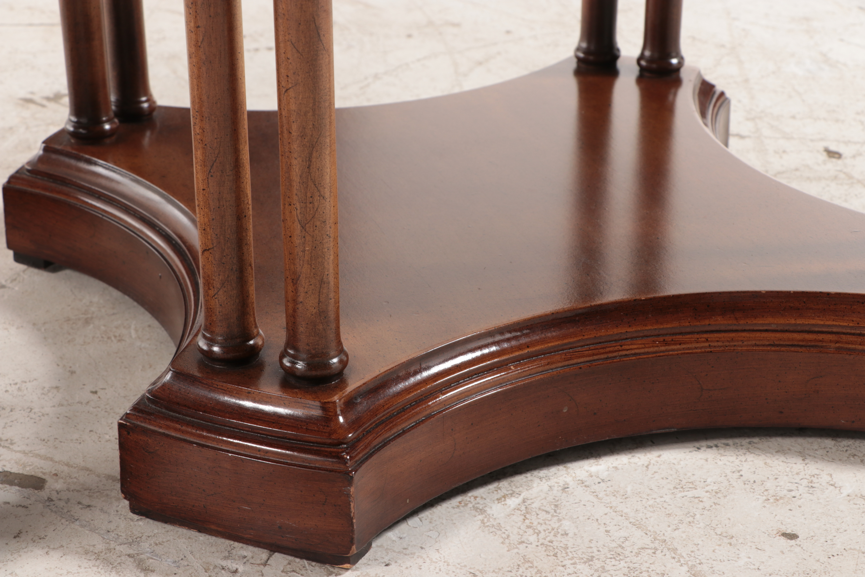 Pair of Brandt Regency Style Cherrywood Side Tables, Mid to Late 20th Century