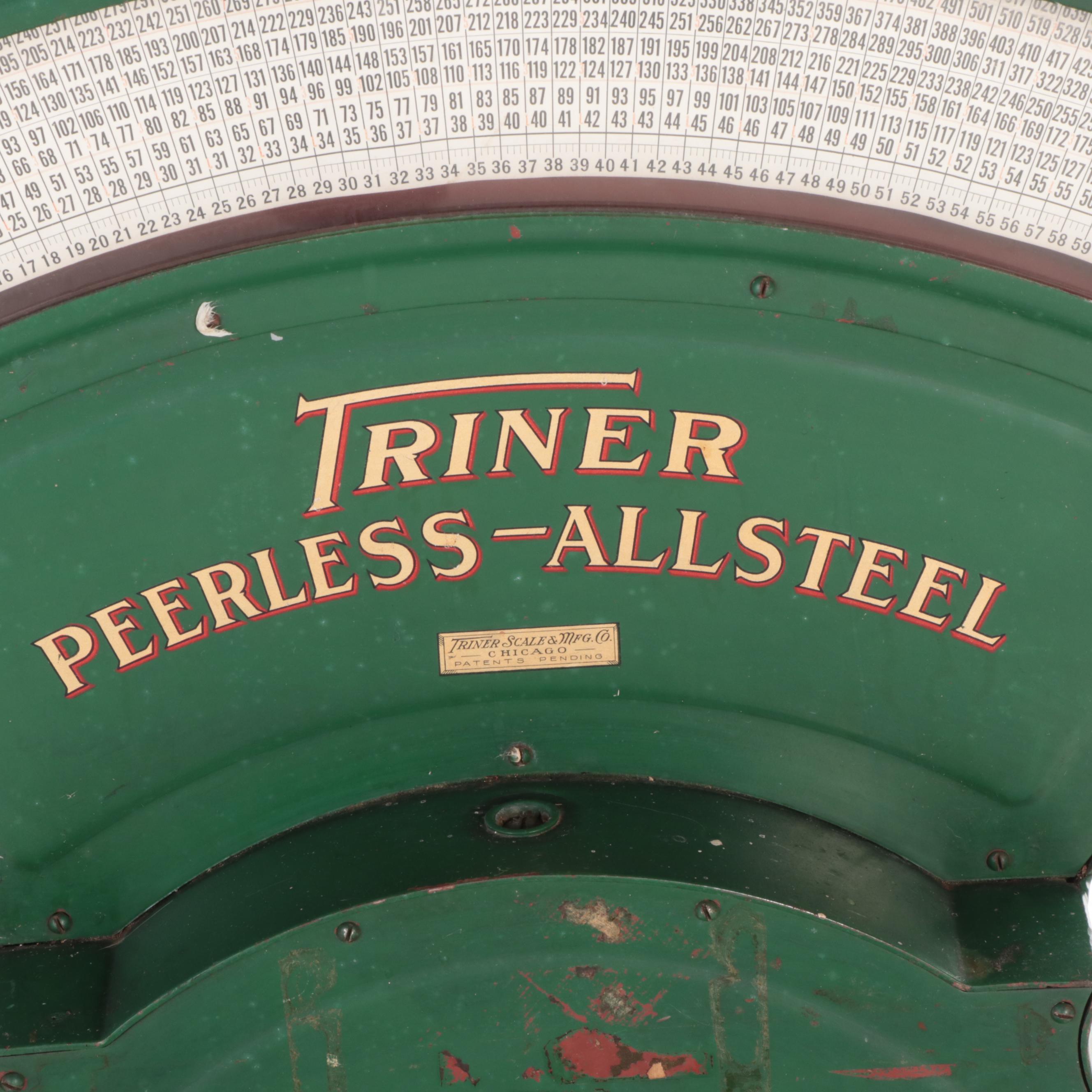 Triner "Peerless-AllSteel" Automatic Parcel Postal Scale, Early/Mi 20th Century