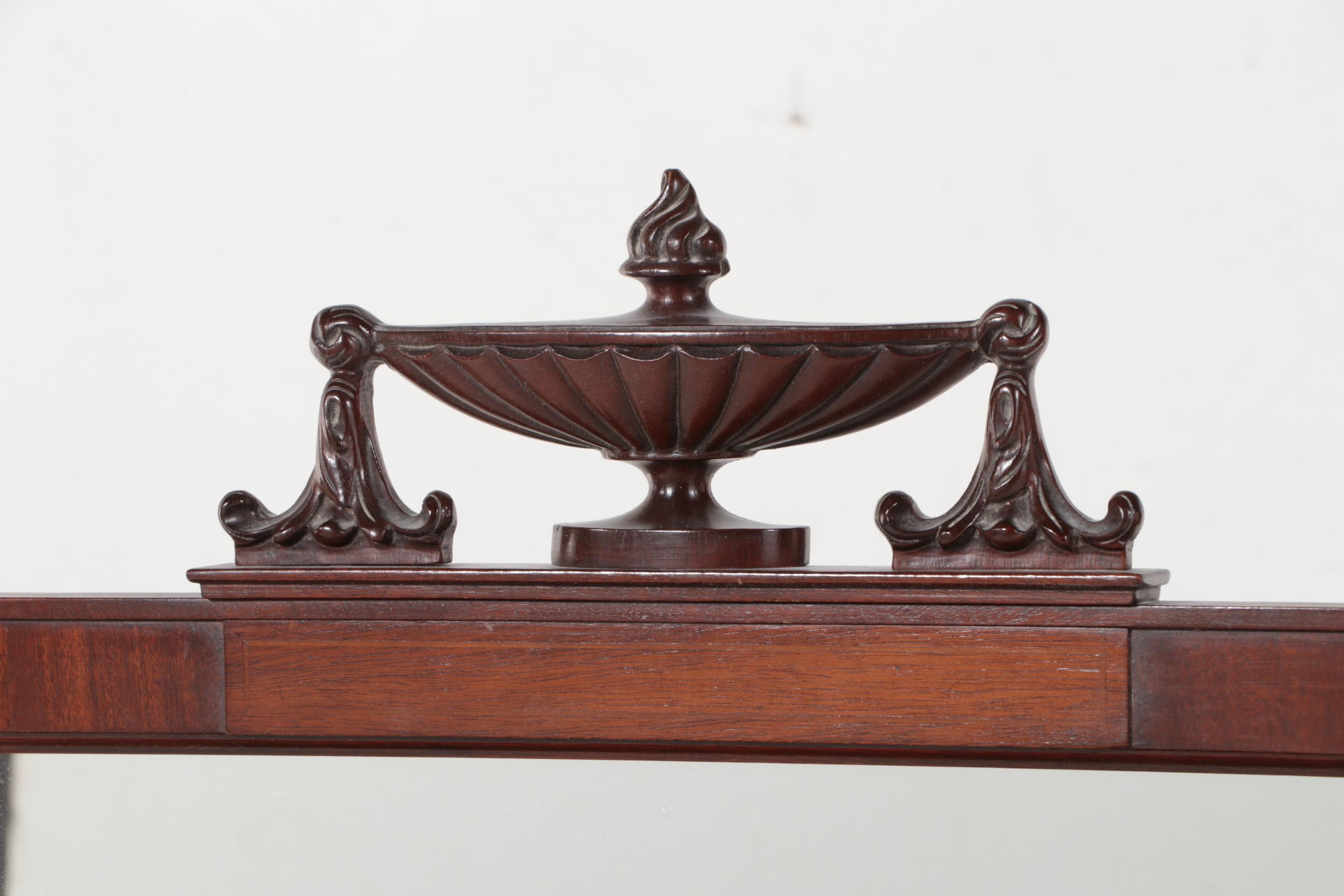 Drexel "Travis Court" Federal Style Mahogany Eight-Drawer Serpentine Dresser