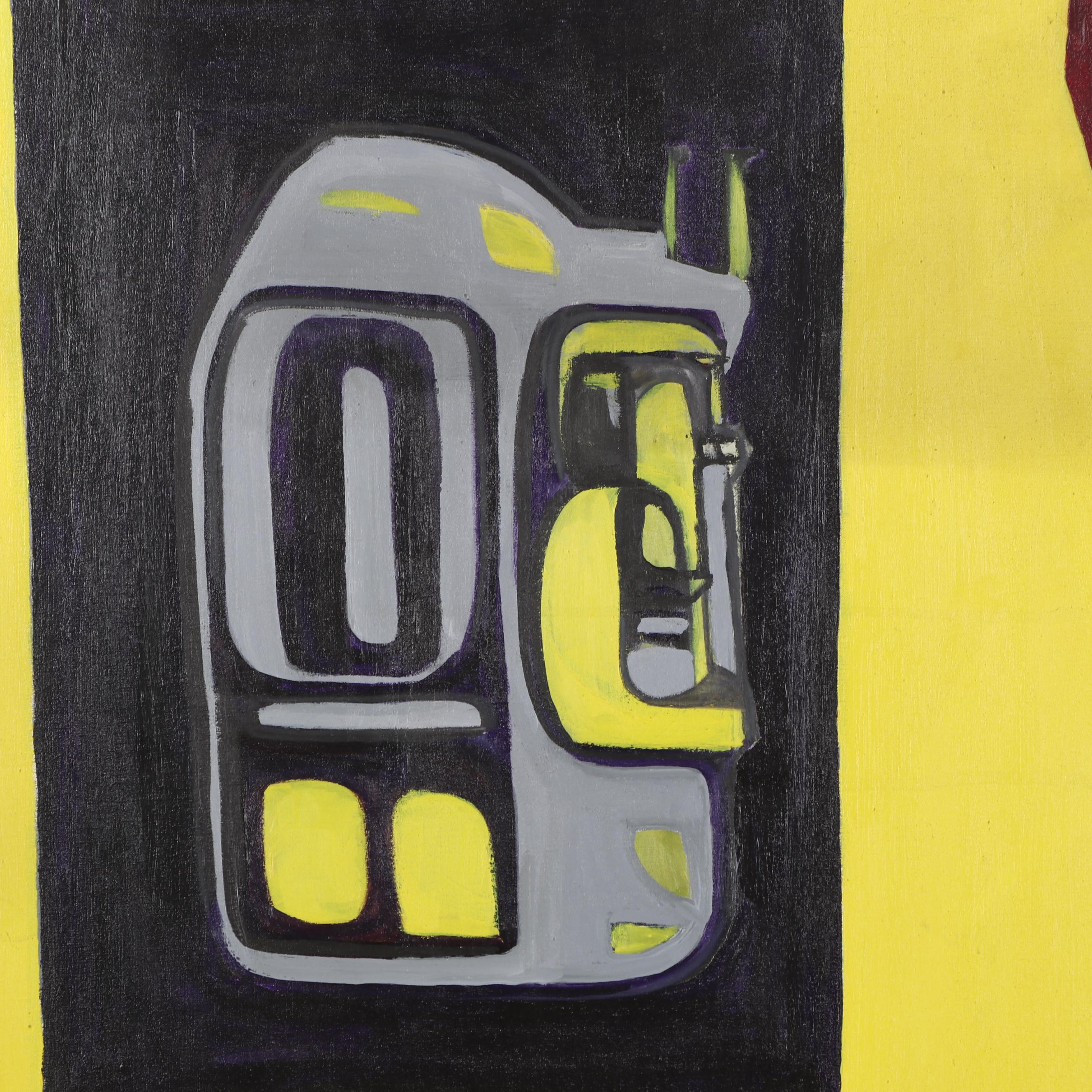 Bernice Fisher Stacy Large-Scale Abstract Oil Painting, Late 20th Century