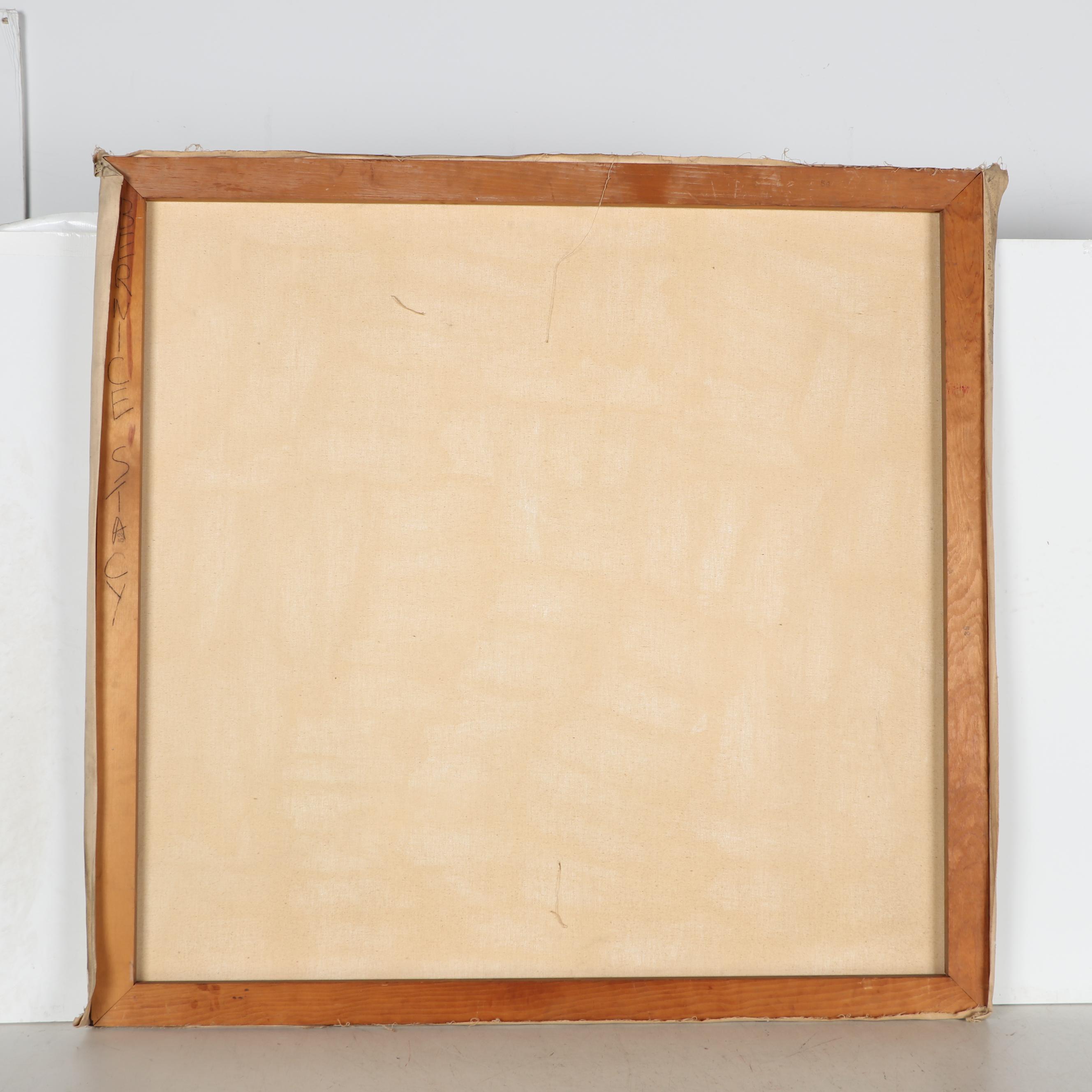 Bernice Fisher Stacy Large-Scale Abstract Oil Painting, Late 20th Century