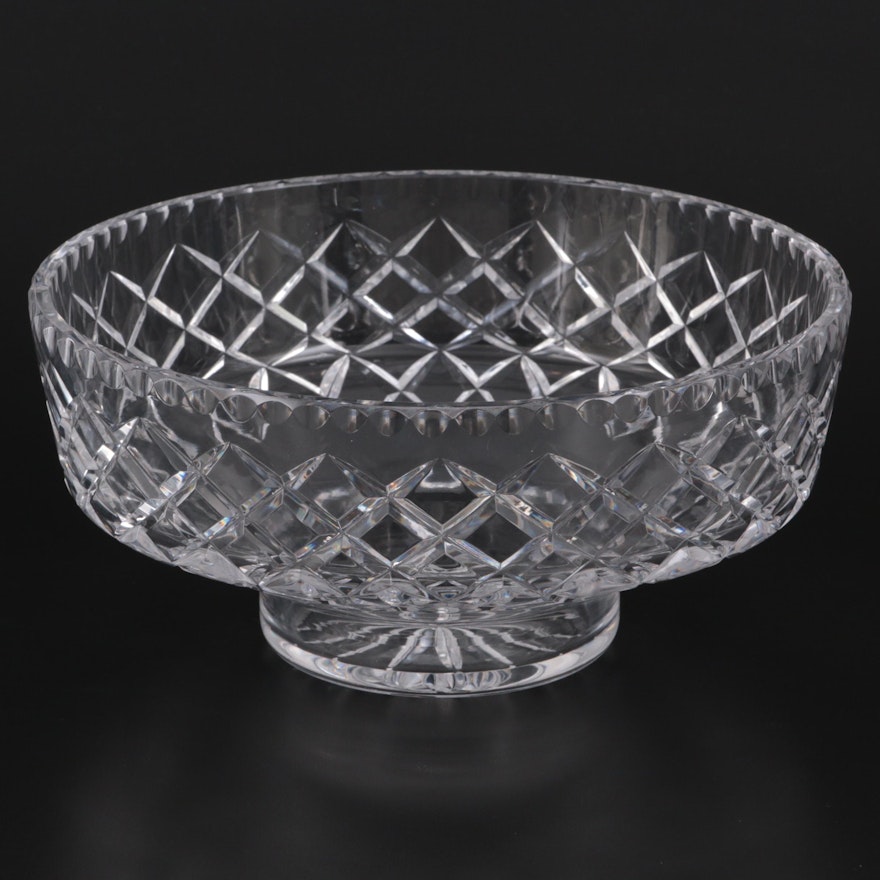 Cut Crystal Footed Centerpiece Bowl