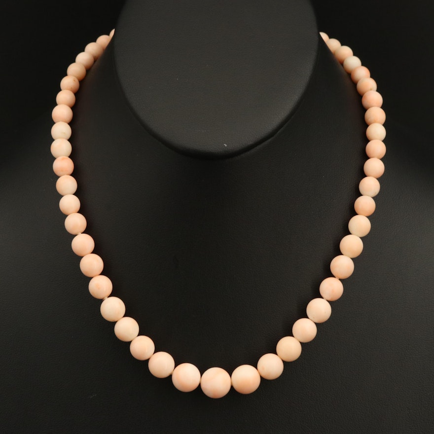 Graduated Coral Necklace