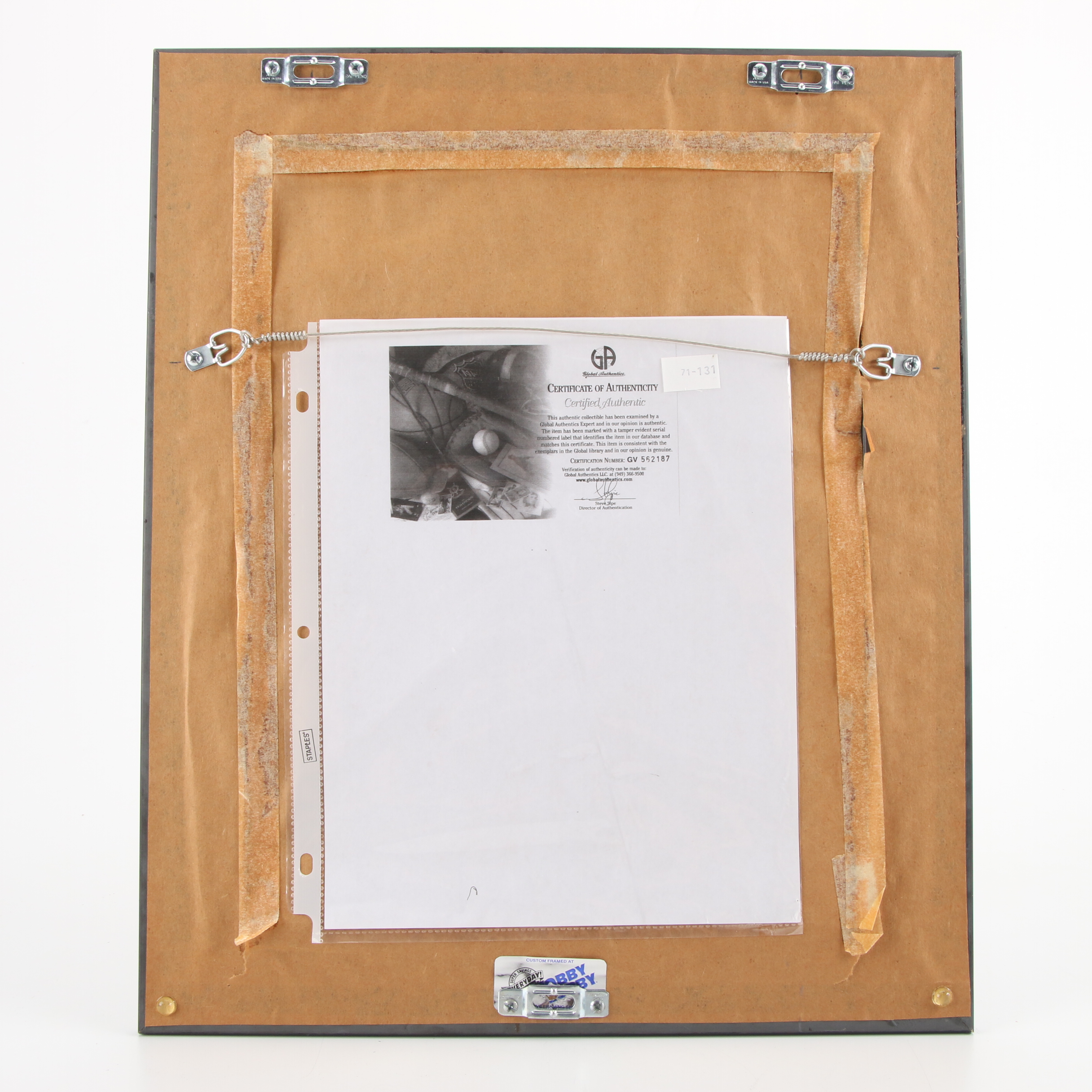 Former President George H. W. Bush Signature Cut and Portrait Photo Print, 2005