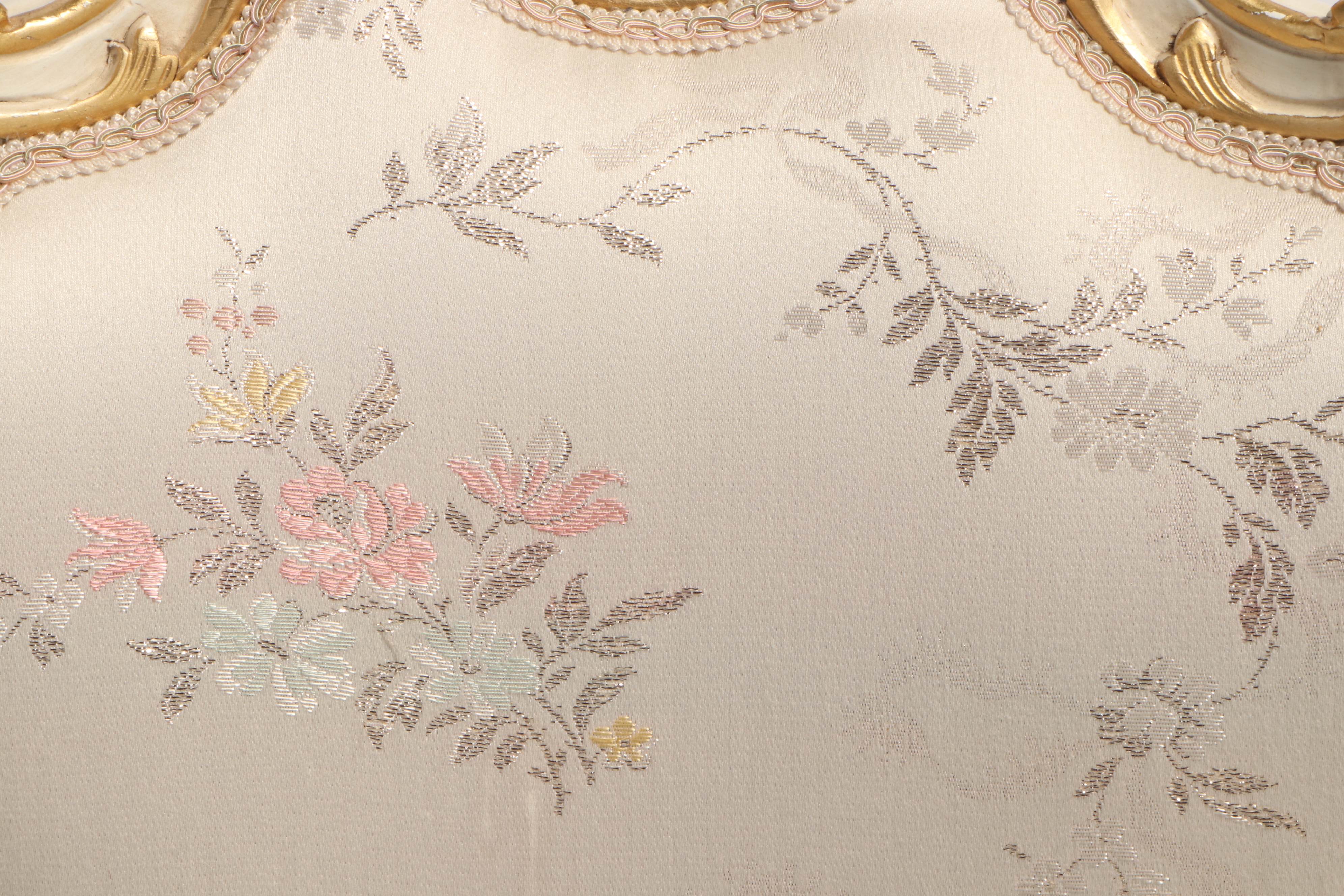 Meroni Francesco e Figli Rococo Style Paint-Decorated Nine-Piece Dining Set