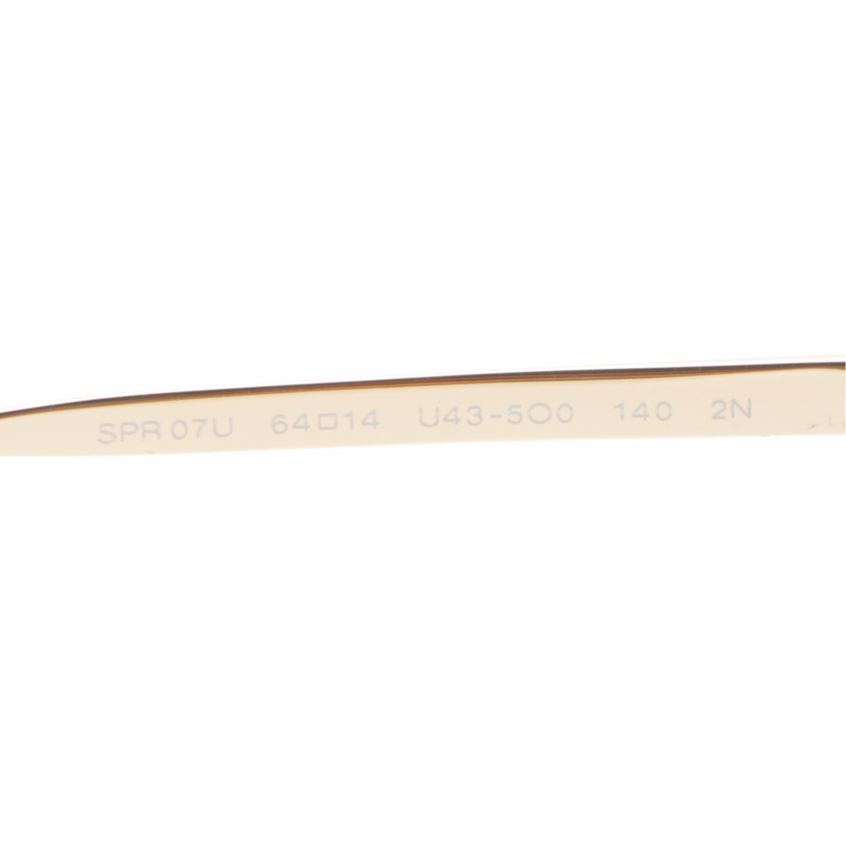 Prada SPR07U Modified Cat Eye Sunglasses in Gold with Case