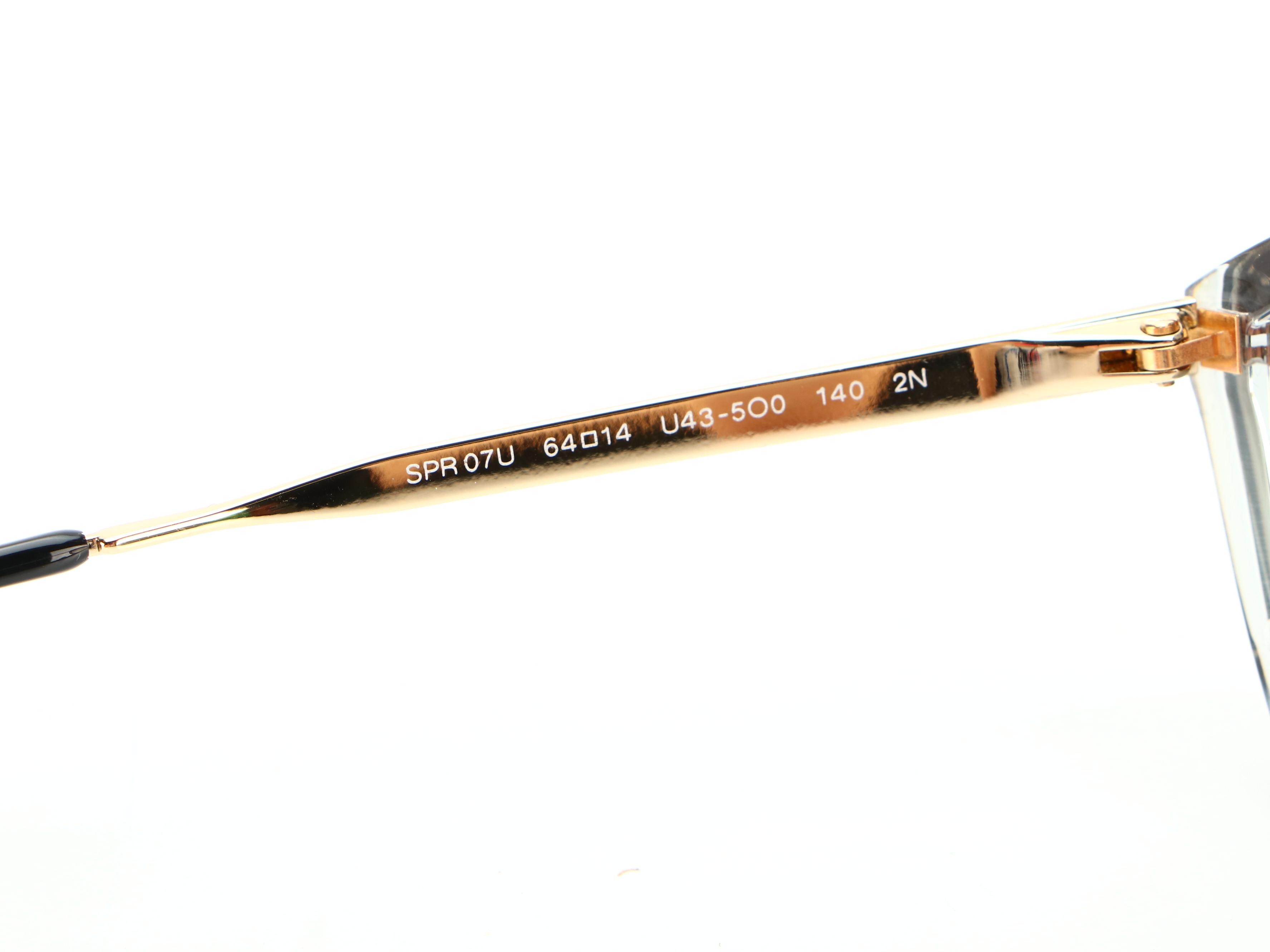 Prada SPR07U Modified Cat Eye Sunglasses in Silver with Case and Box