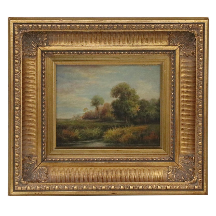 Landscape Oil Painting, Late 20th Century