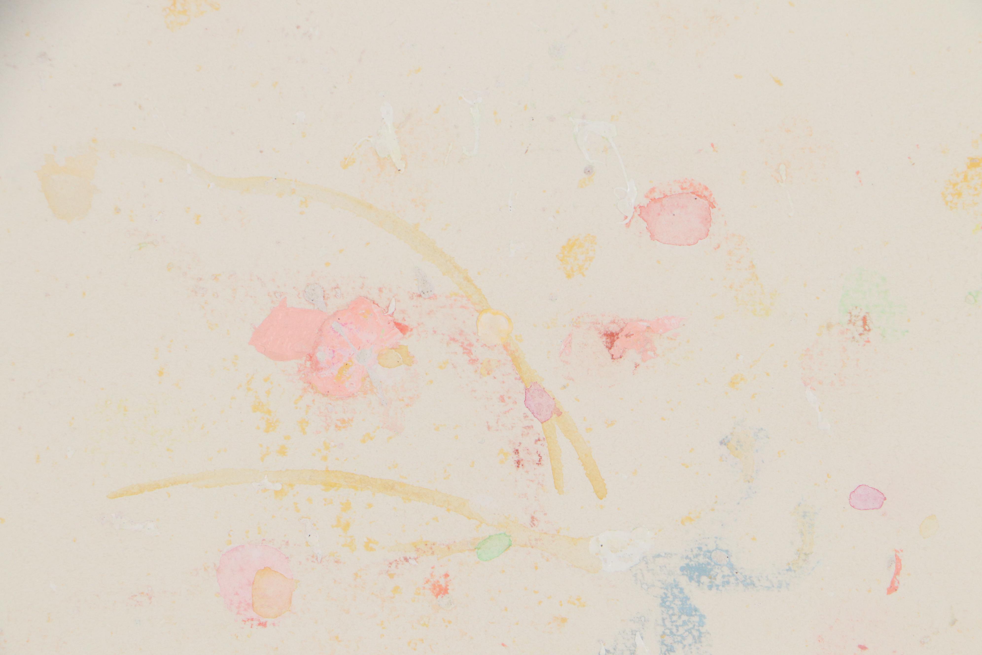 Walter Sorge Abstract Watercolor Painting, Late 20th Century