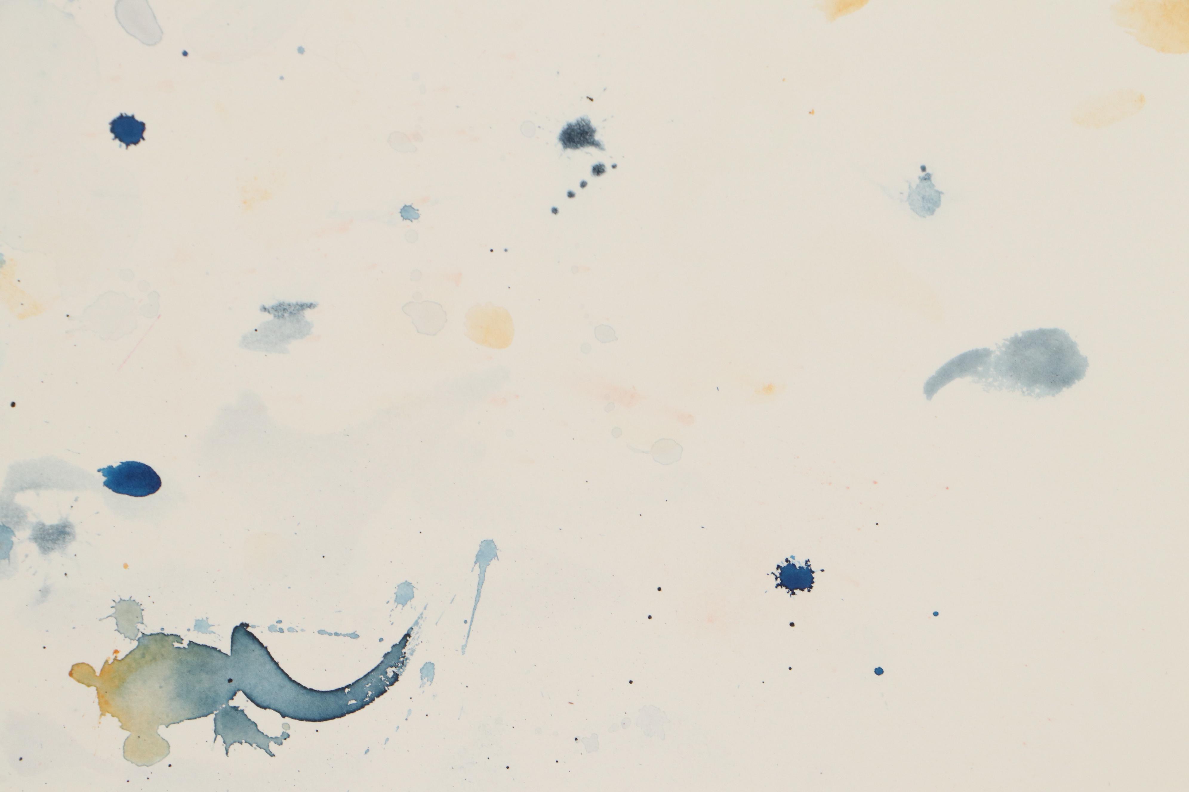 Walter Sorge Abstract Watercolor Painting, Late 20th Century