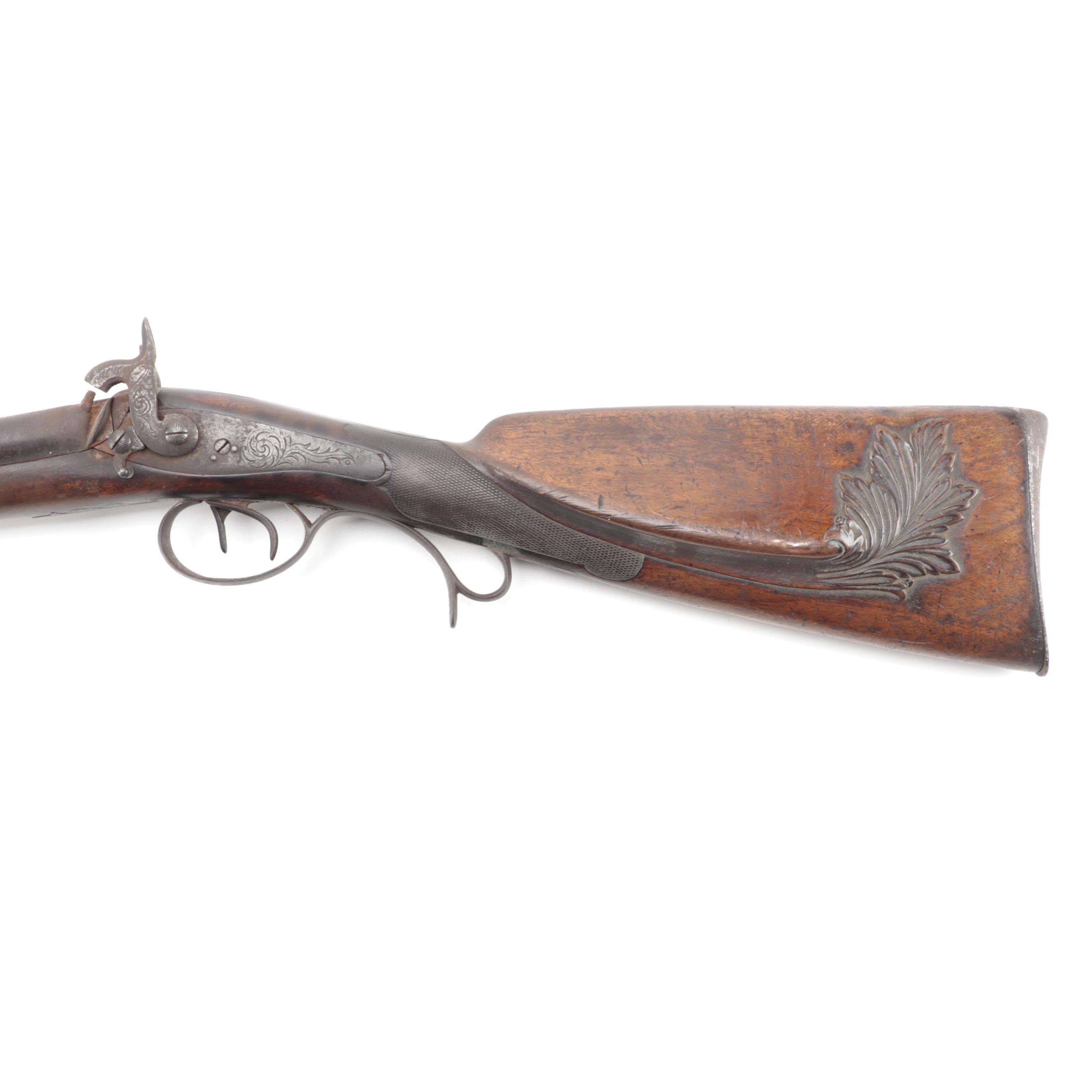 Antique Percussion Cap Shotgun, Mid 19th Century