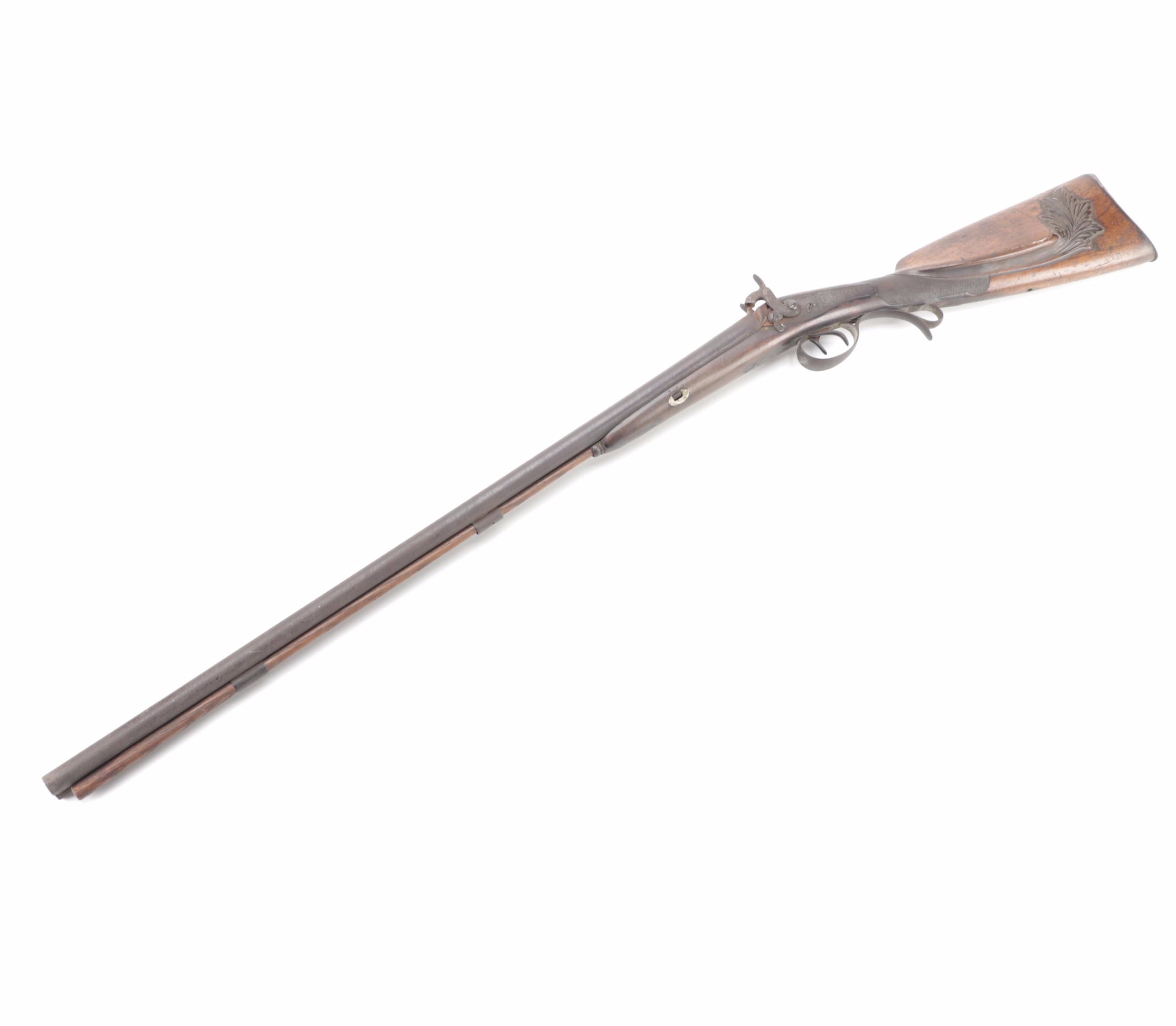 Antique Percussion Cap Shotgun, Mid 19th Century