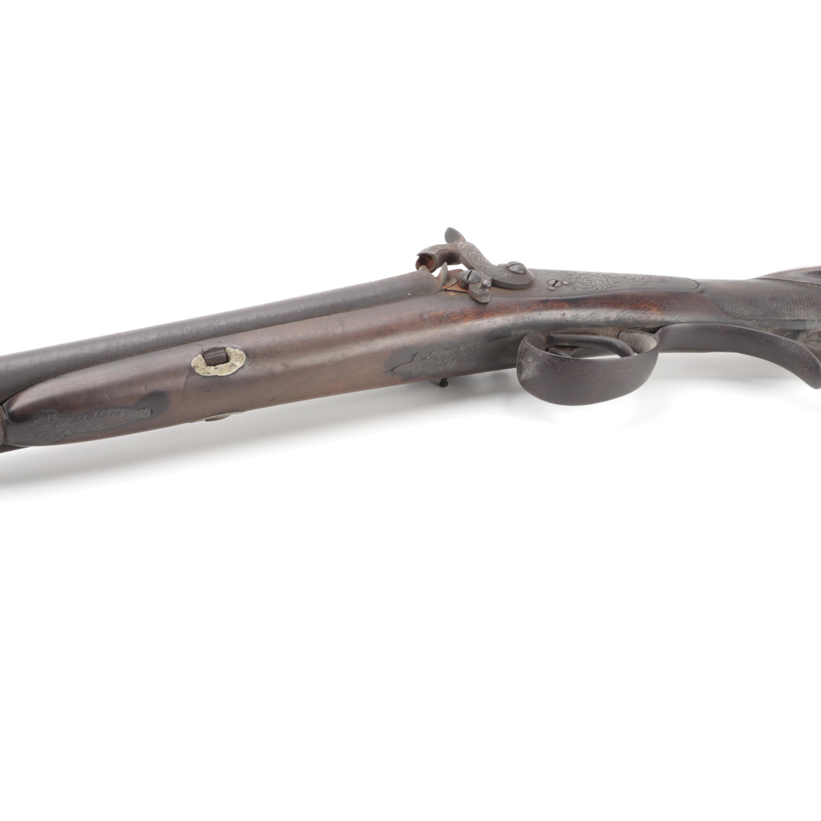 Antique Percussion Cap Shotgun, Mid 19th Century