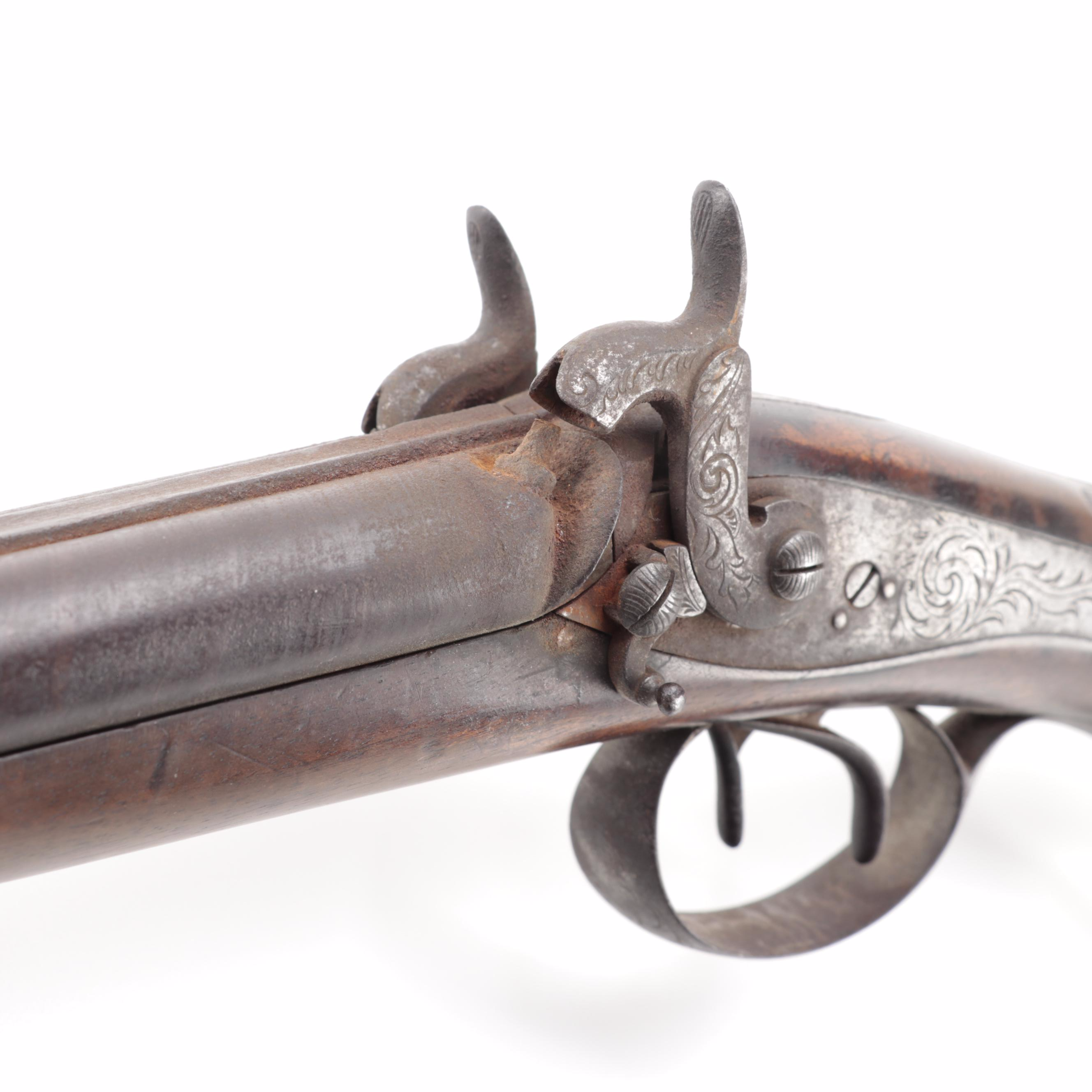 Antique Percussion Cap Shotgun, Mid 19th Century