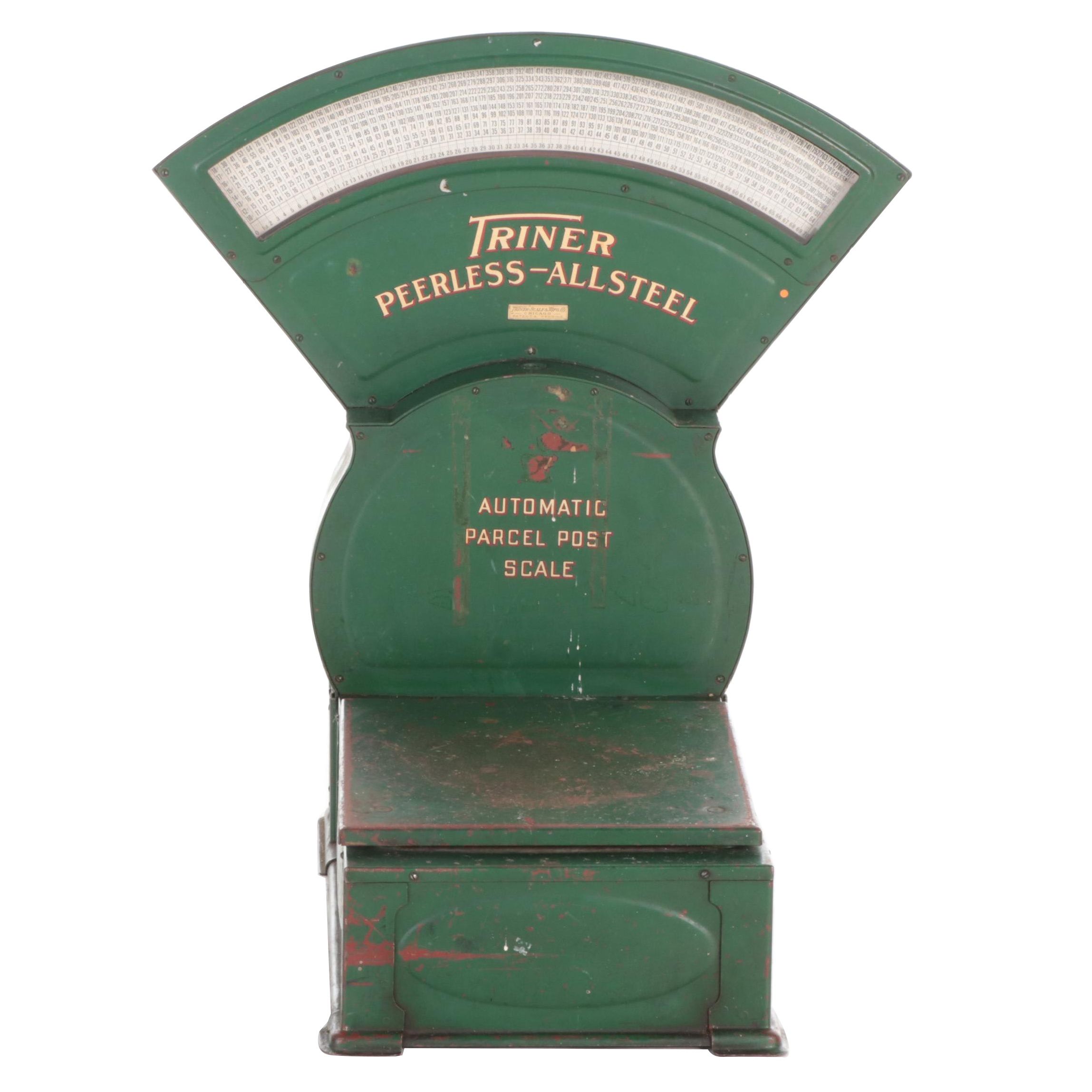 Triner "Peerless-AllSteel" Automatic Parcel Postal Scale, Early/Mi 20th Century