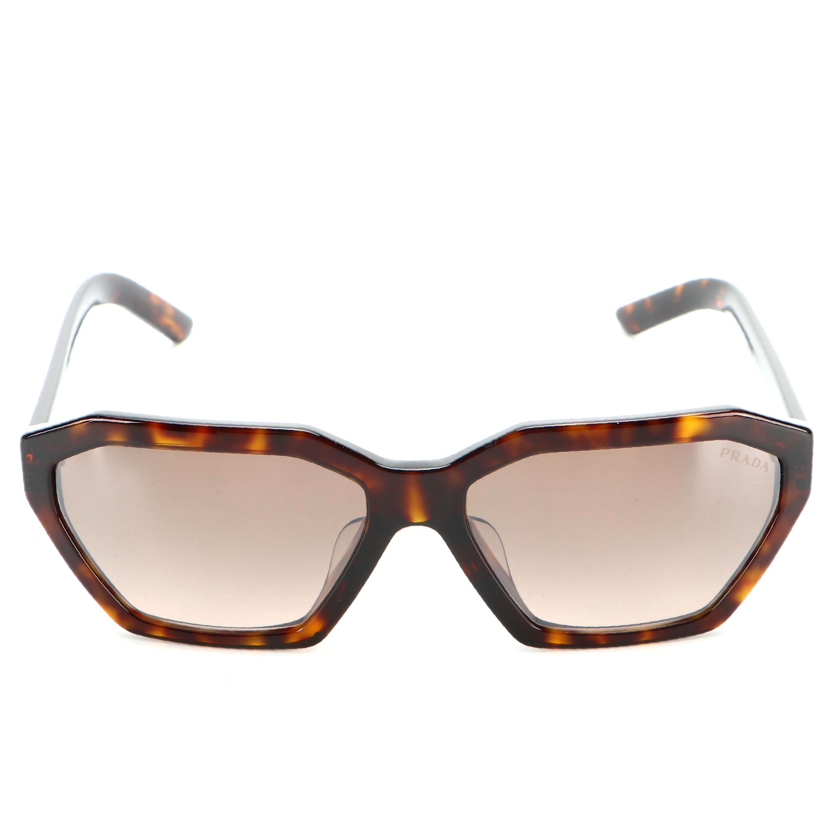 Prada SPR03V-F Disguise Havana Sunglasses with Case and Box