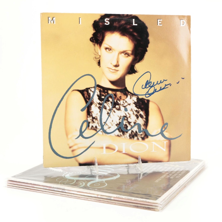 Celine Dion, Bette Midler, Liberace and Other Signed Vinyl Records