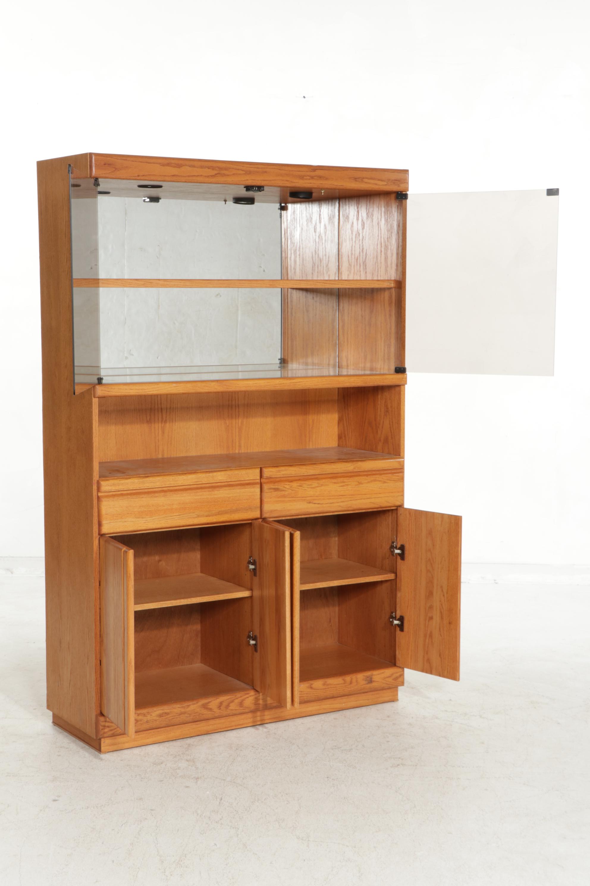 Wambold Oak Display Cabinet