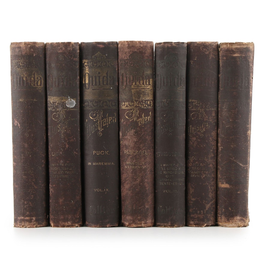 Illustrated Ouida Fiction and Short Story Partial Book Set, 1889