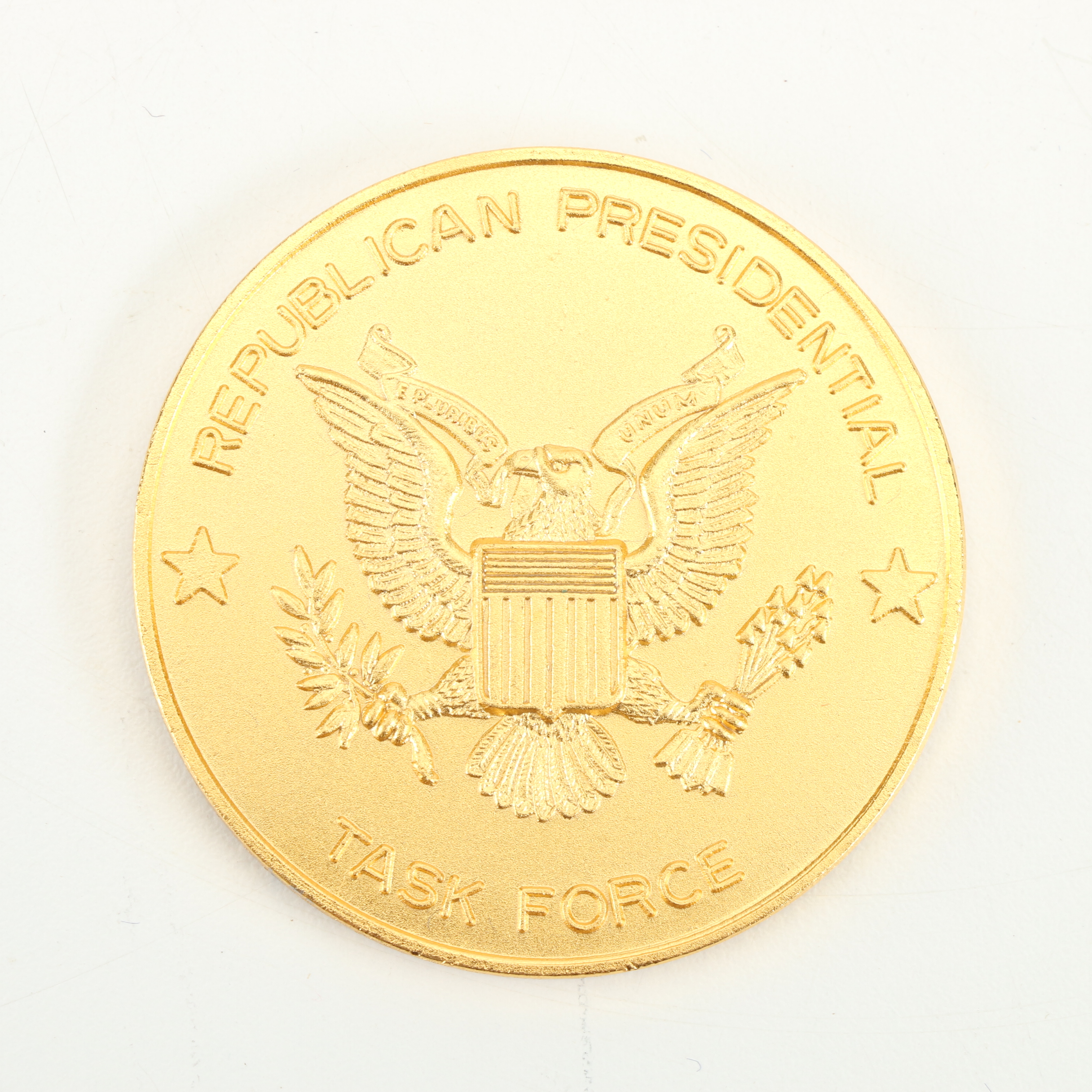 Ronald Reagan Pins, Medal, Figurine, with Photographs and Ephemera