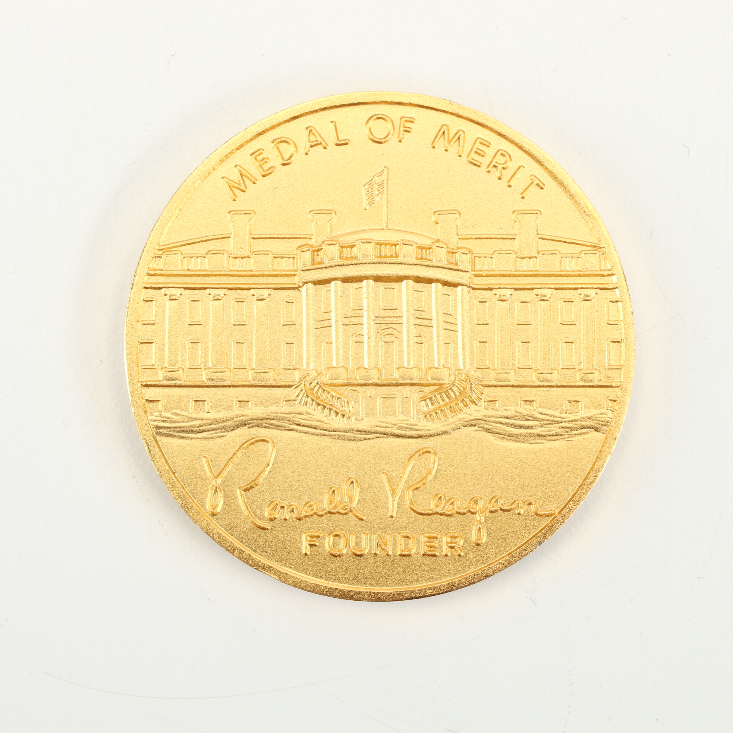 Ronald Reagan Pins, Medal, Figurine, with Photographs and Ephemera