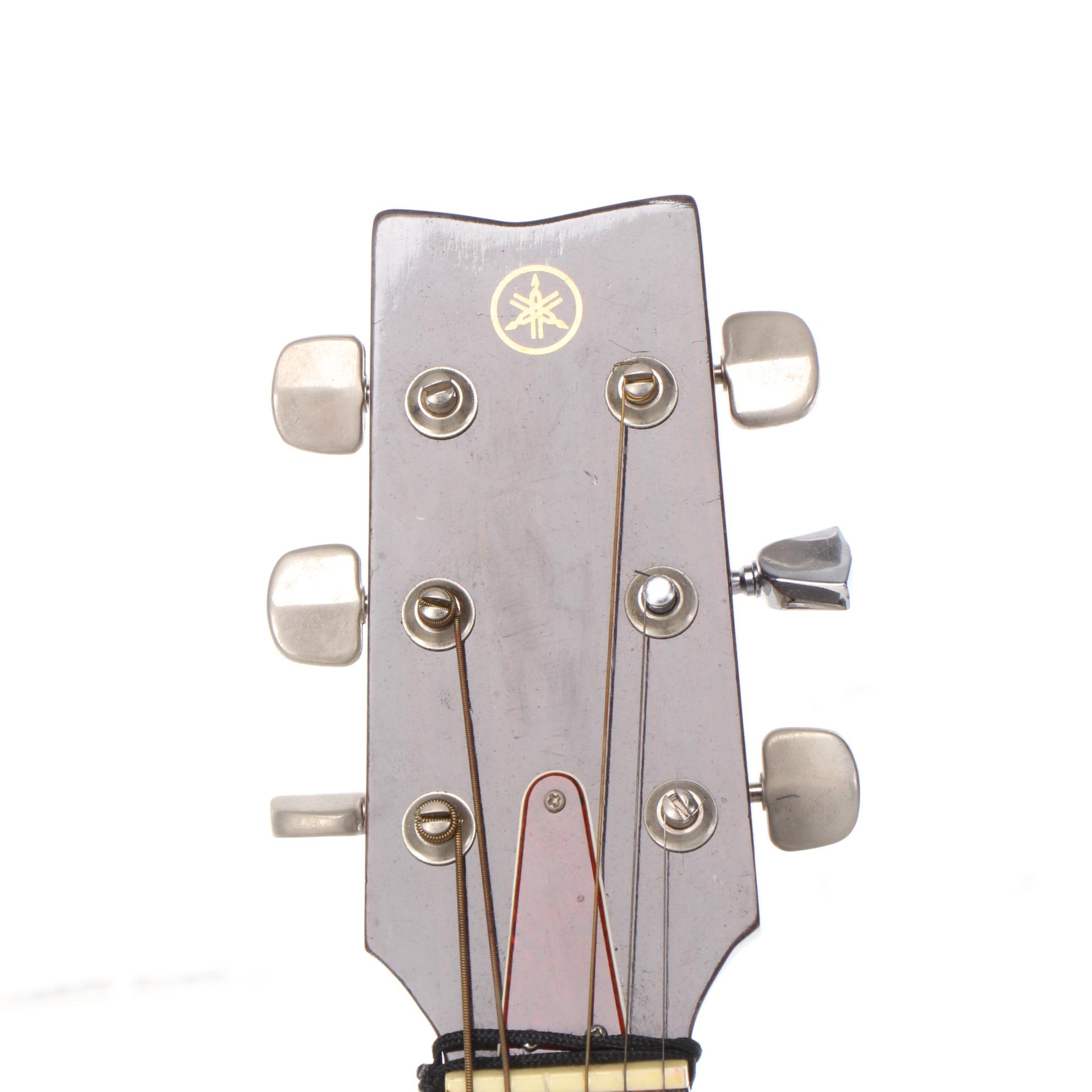 Yamaha FG-170 Acoustic Folk Guitar with Strap, Case, c. 1973