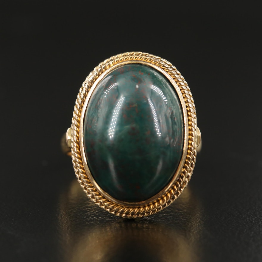 Vintage 14K Bloodstone Ring