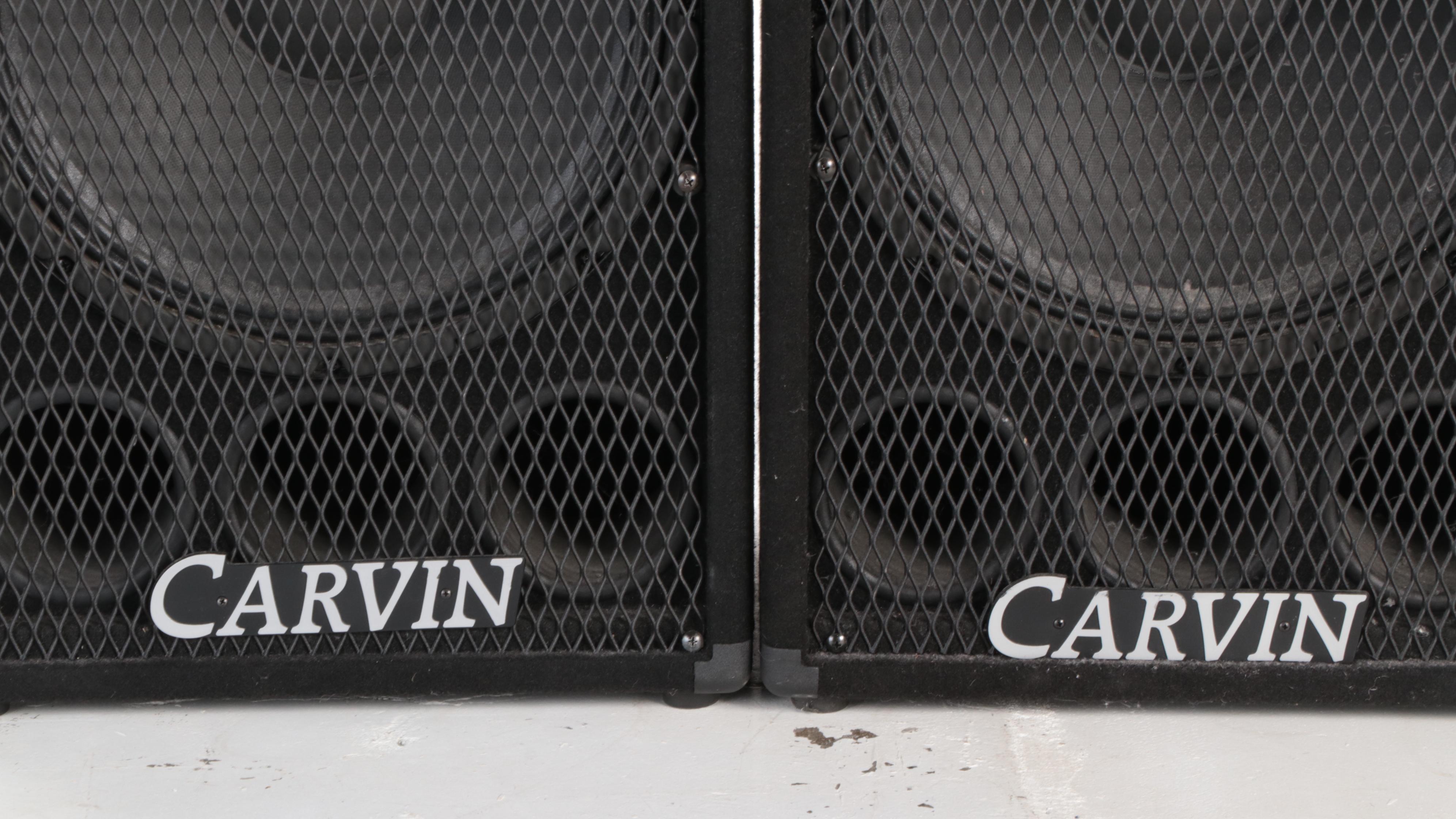Carvin 1562 P.A. Speakers, Kustom KSC10M Floor Monitors
