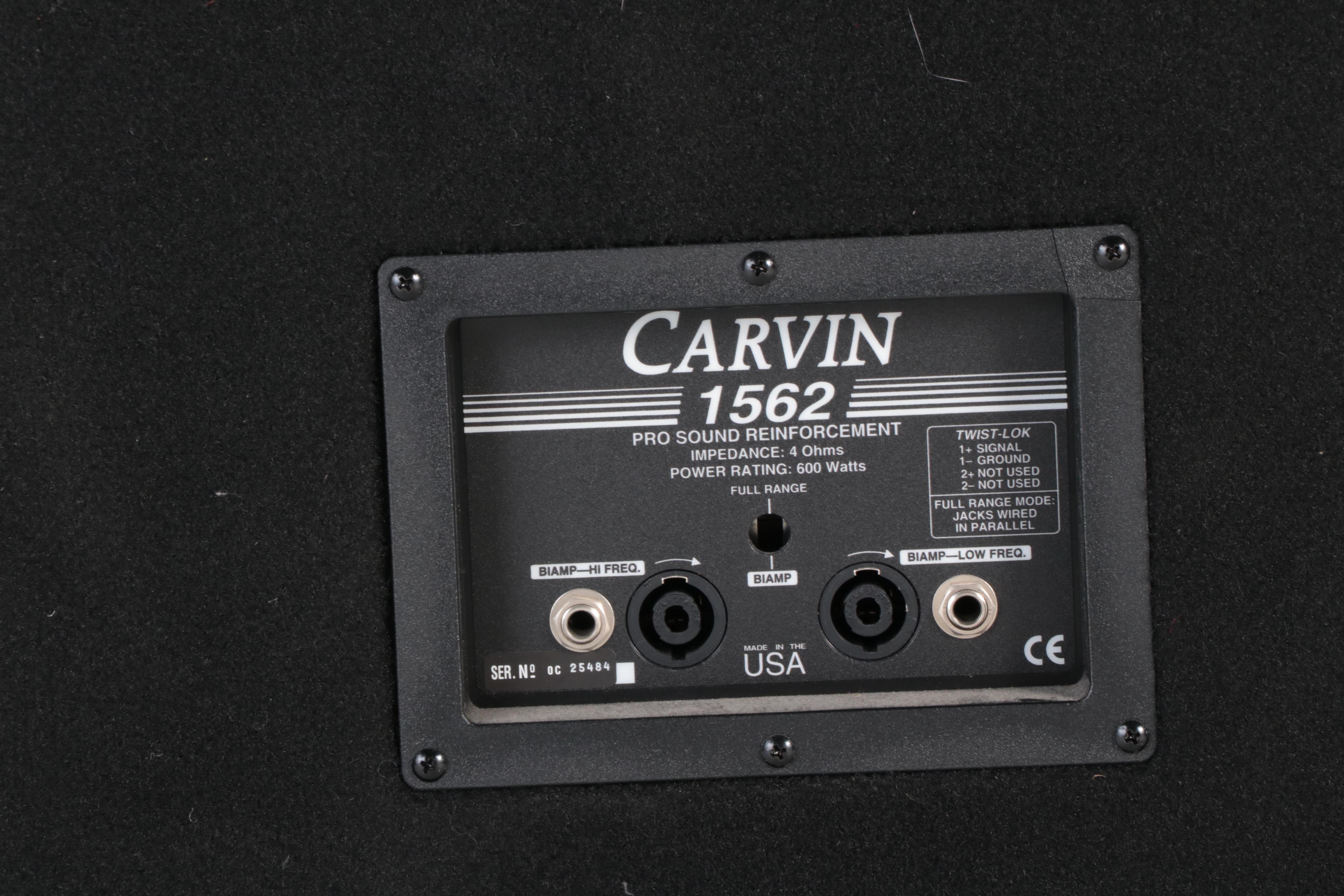 Carvin 1562 P.A. Speakers, Kustom KSC10M Floor Monitors