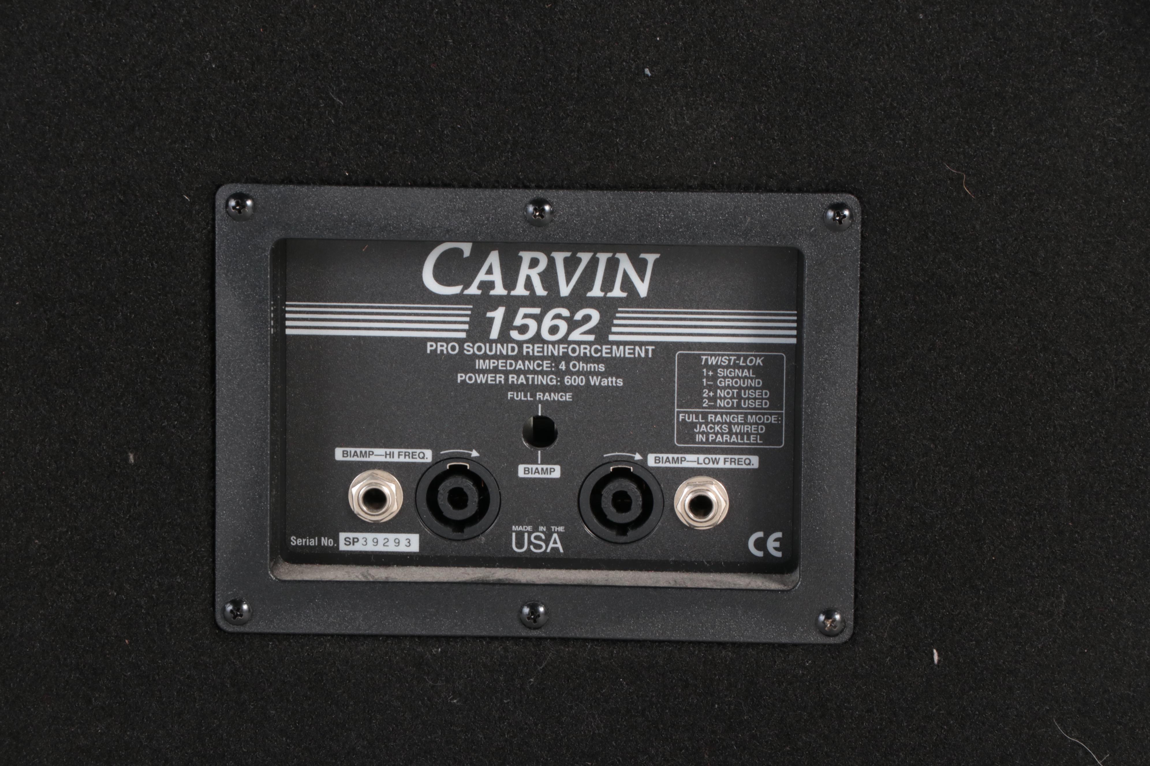 Carvin 1562 P.A. Speakers, Kustom KSC10M Floor Monitors