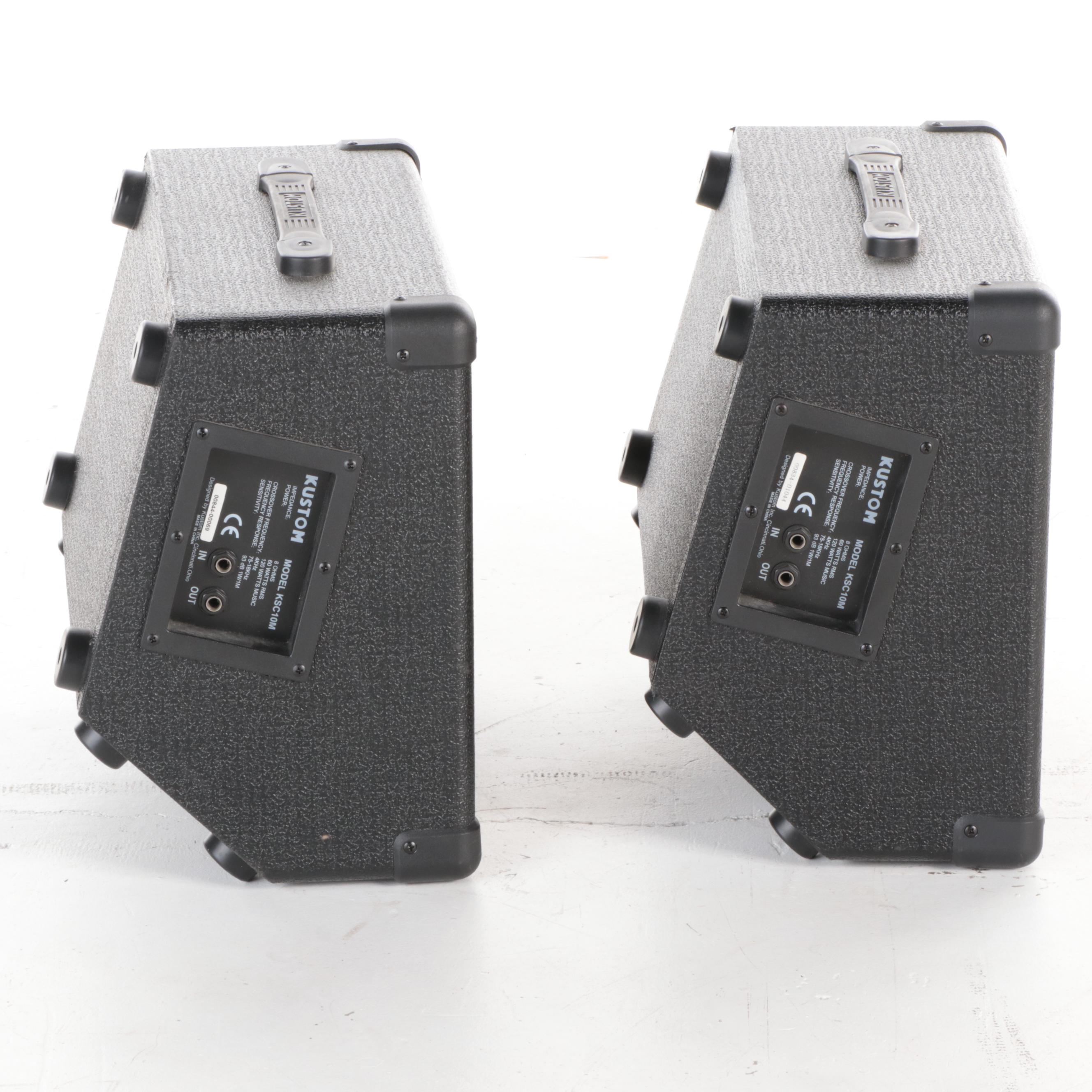 Carvin 1562 P.A. Speakers, Kustom KSC10M Floor Monitors