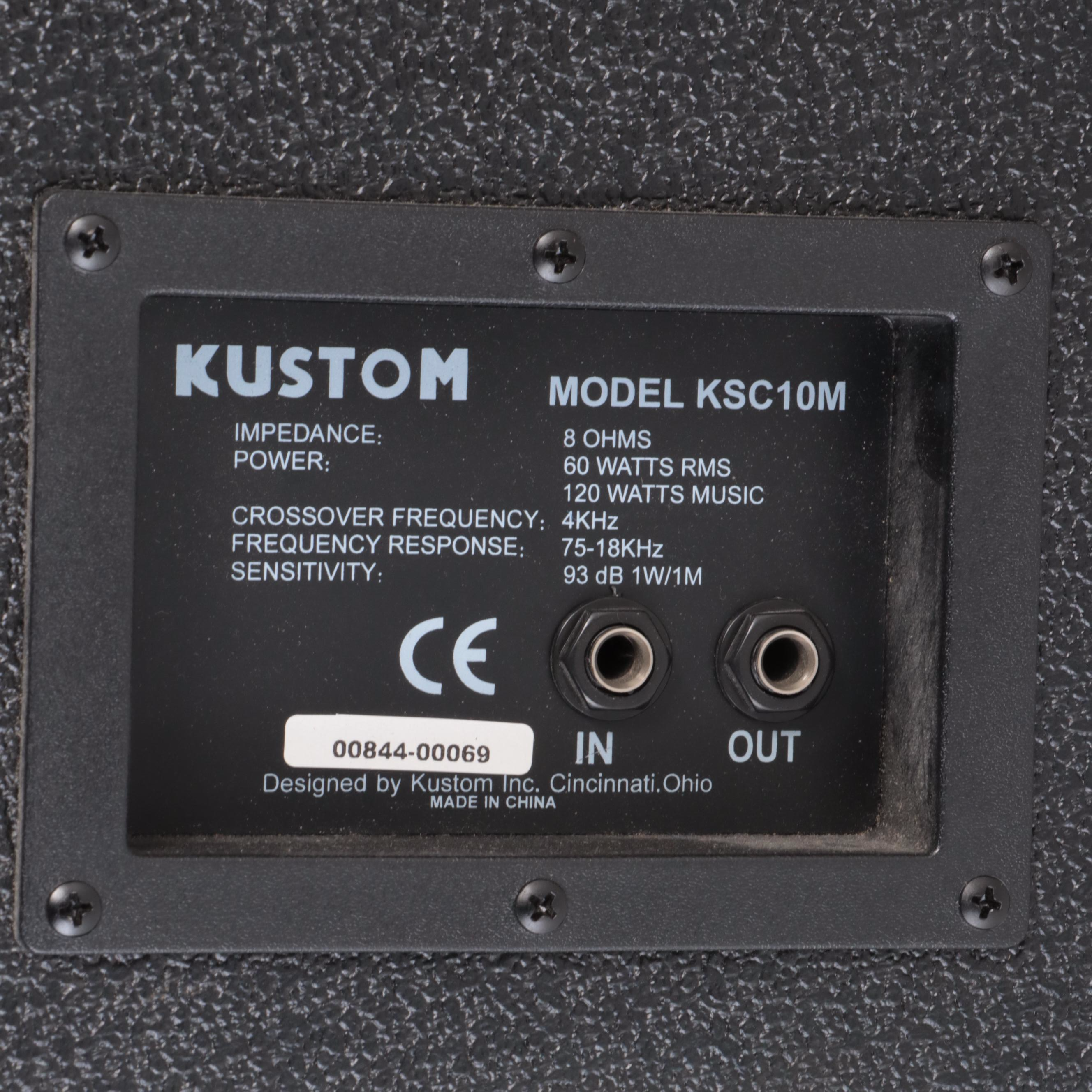 Carvin 1562 P.A. Speakers, Kustom KSC10M Floor Monitors