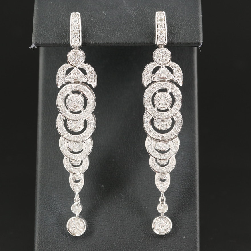 14K 2.53 CTW Diamond Graduated Earrings