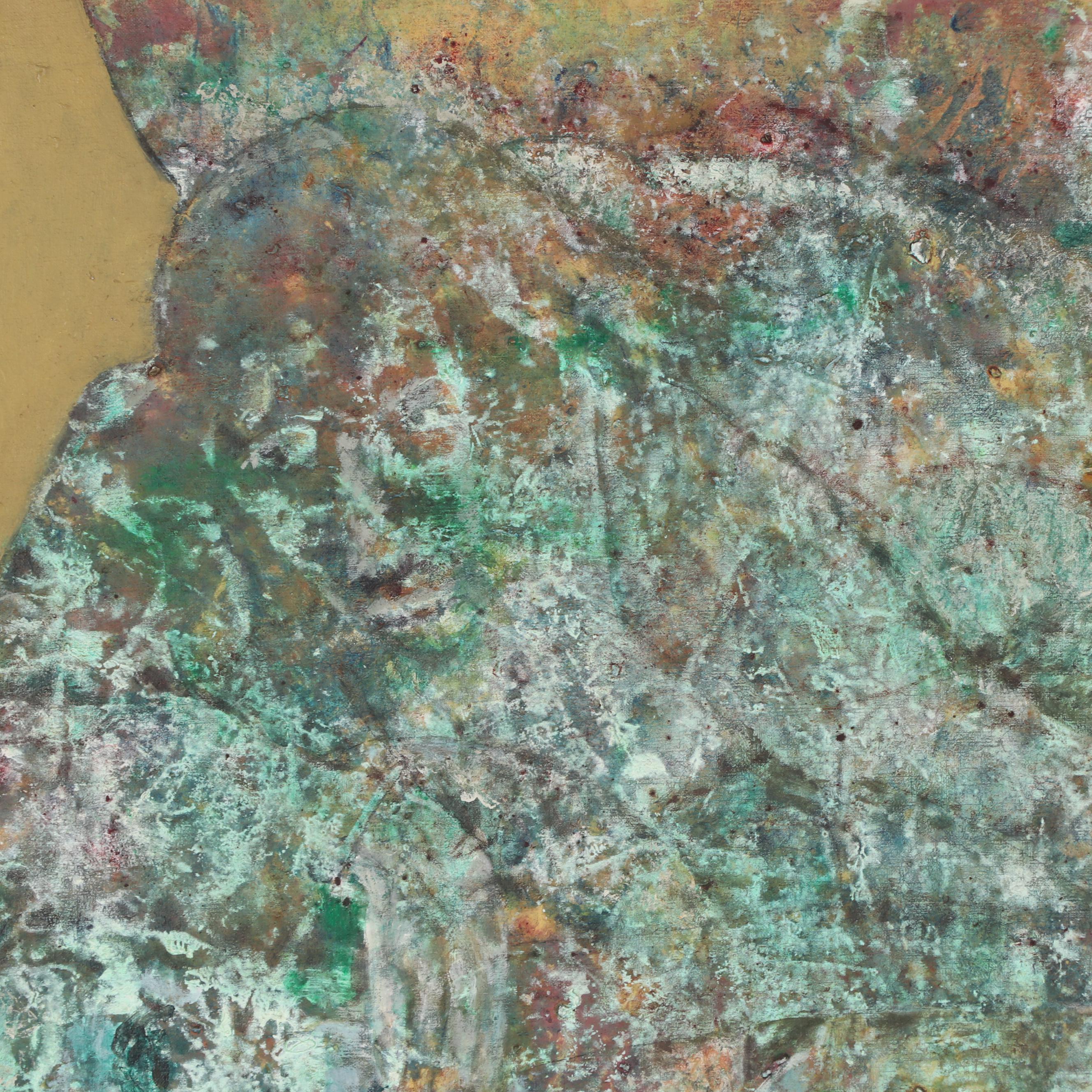 Don Stacy Abstract Oil Painting, Circa 1970